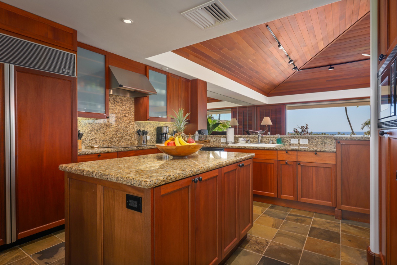 Kailua Kona Vacation Rentals, 3BD Ke Alaula Villa (217C) at Hualalai Resort - Ample space to move and ample space to cook with expansive counterspace.