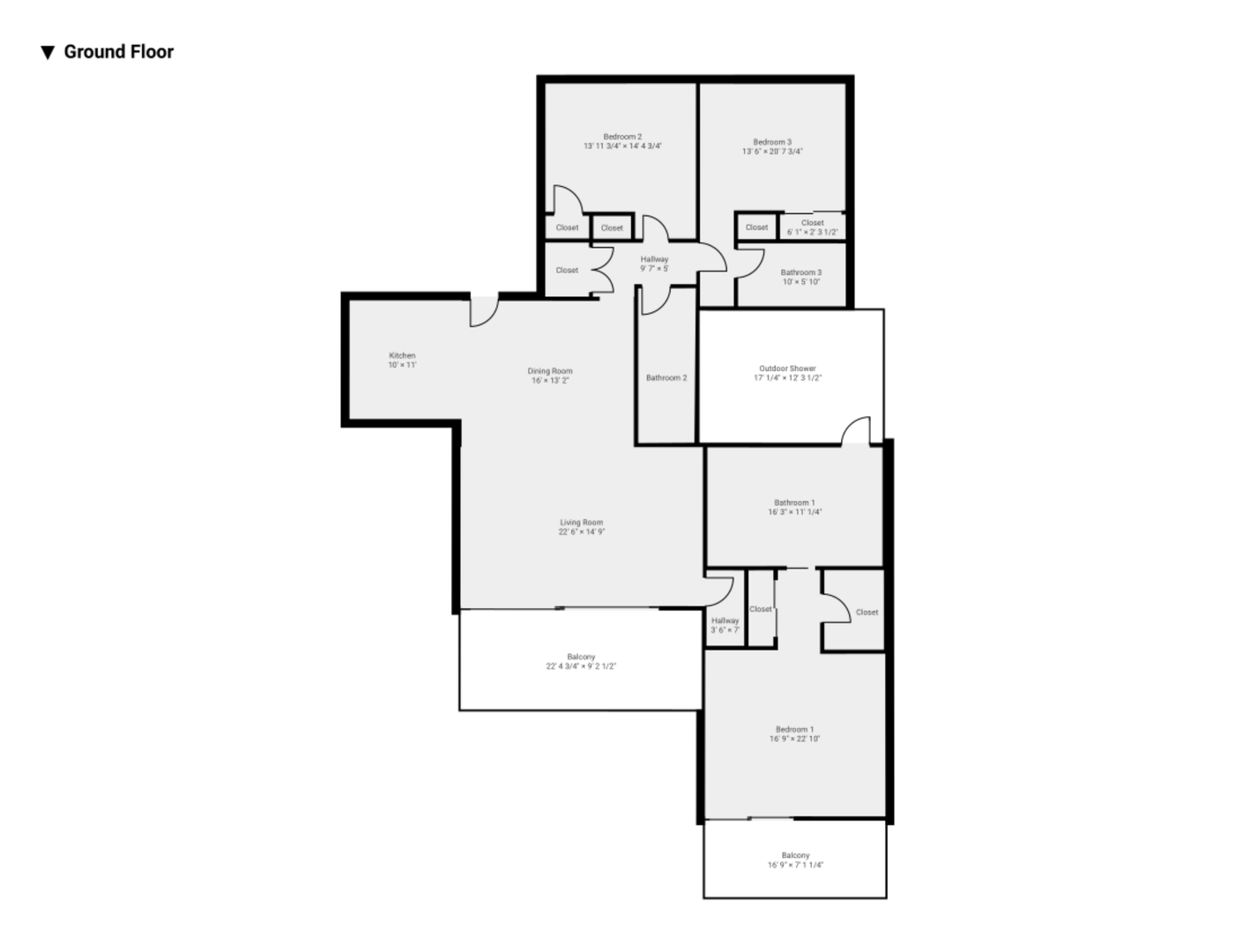 Kailua Kona Vacation Rentals, 3BD Hainoa Villa (2907C) at Hualalai Resort - Floor Plan
