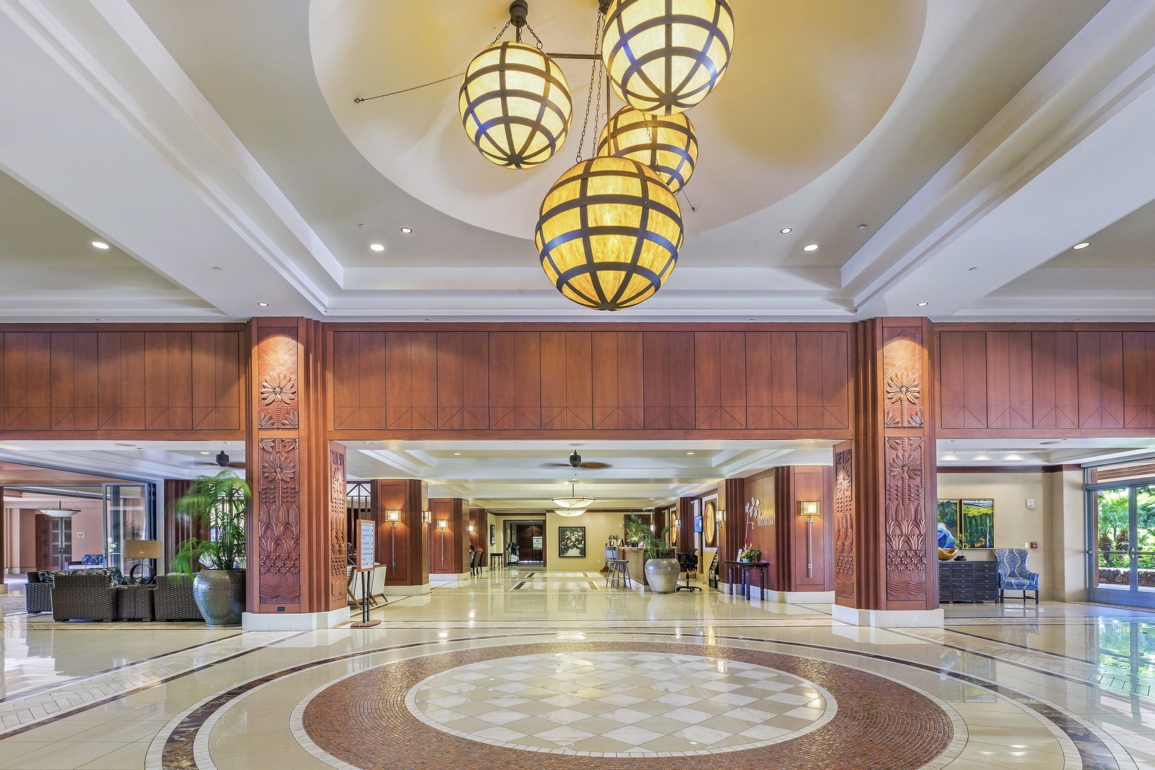 HI Vacation Rentals, Honua Kai Hokulani 825 - Experience luxury from the moment you step into this elegantly designed lobby.