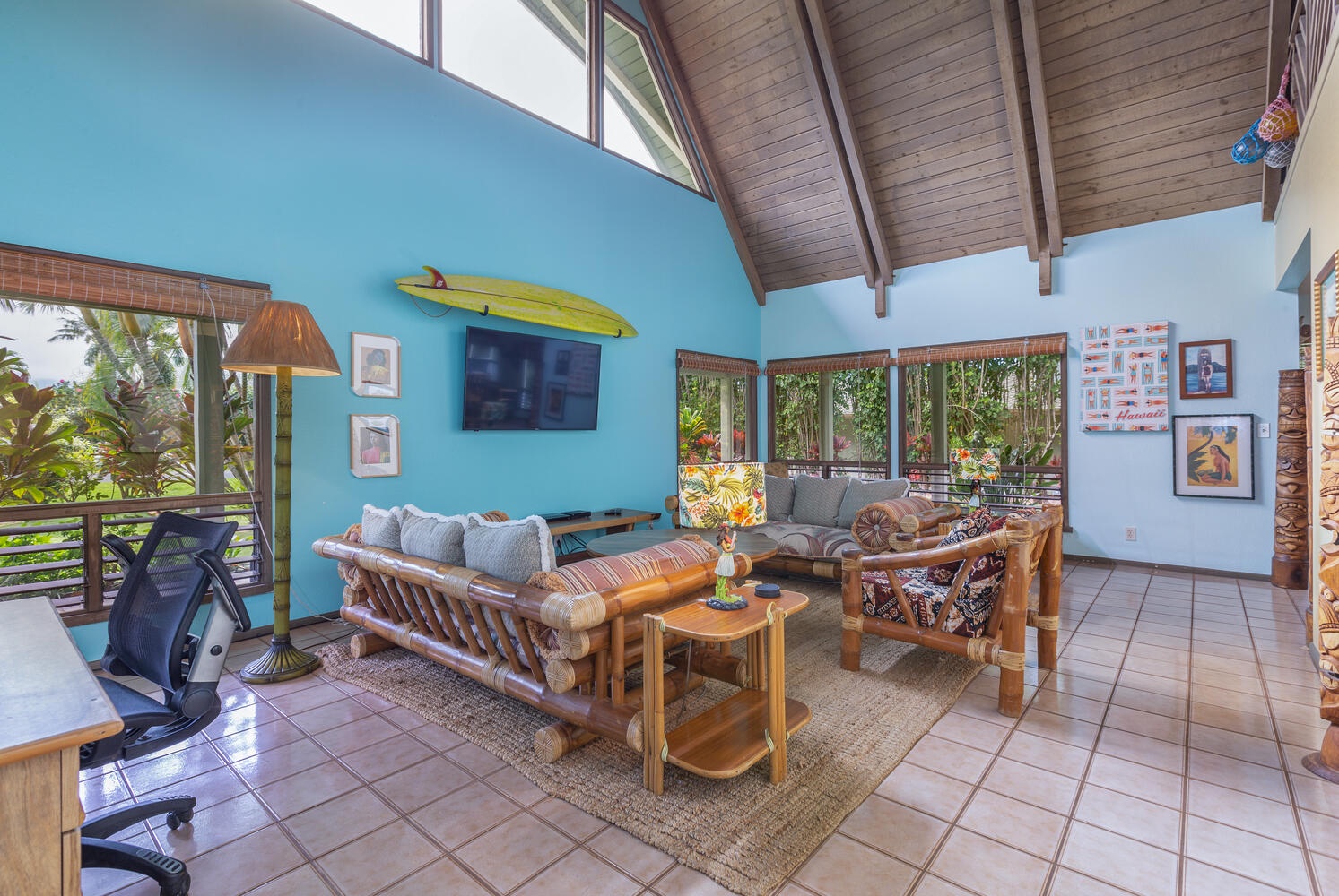 Princeville Vacation Rentals, Ailana Hale - High ceilings