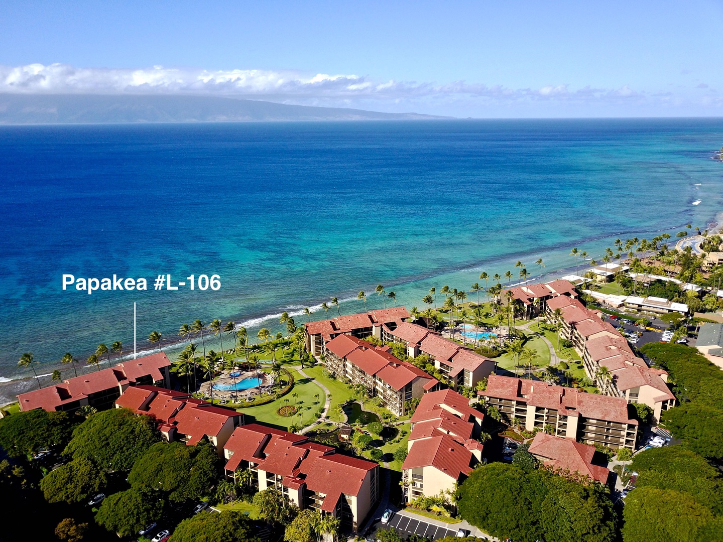 Lahaina Vacation Rentals, Papakea L-106 - Papakea L-106 Aerial view