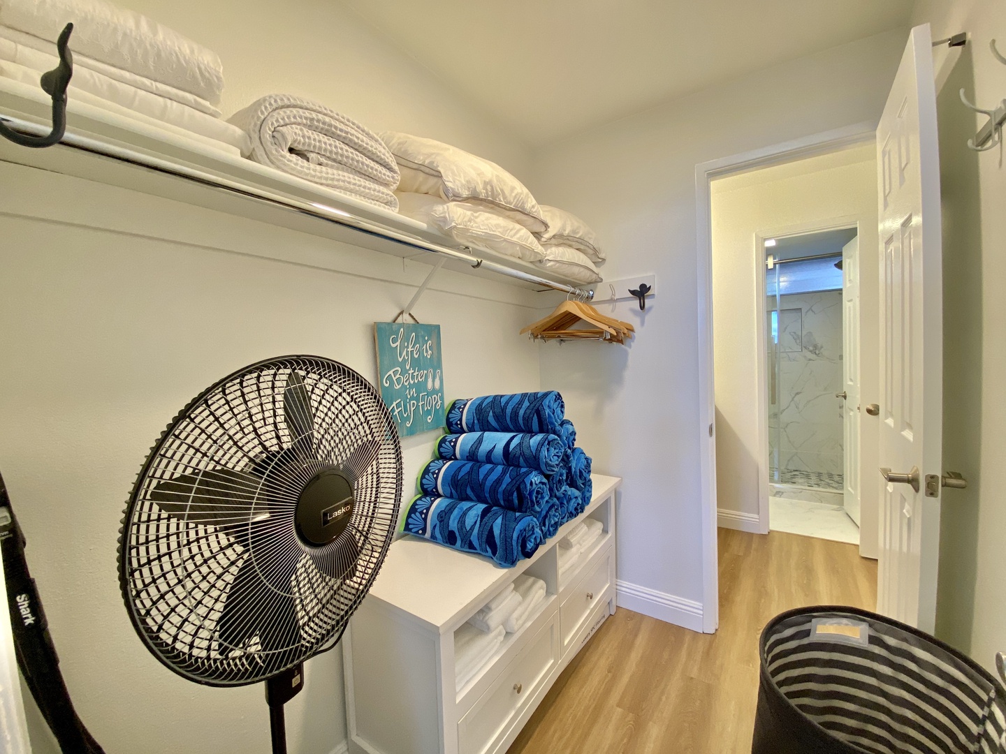 Lahaina Vacation Rentals, Royal Kahana 213 - This spacious closet provides extra linens, beach towels, and convenient storage, ensuring you're well-prepared for your stay.