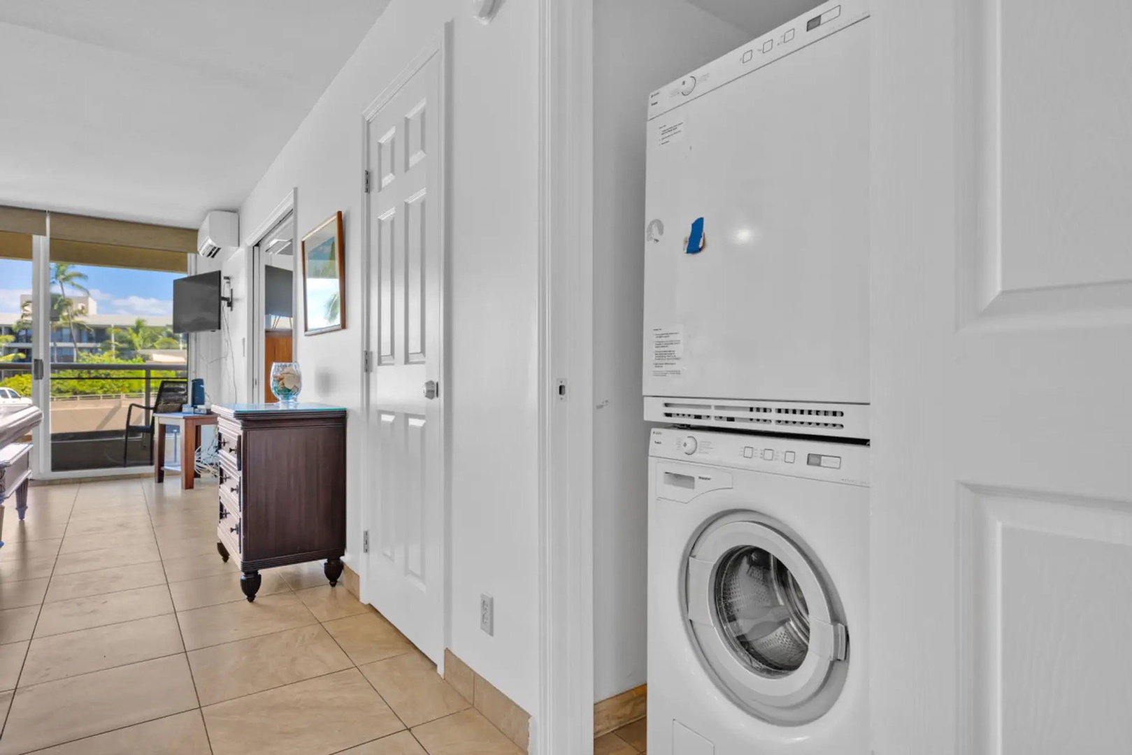 Kihei Vacation Rentals, Maui Banyan H306 - In-unit washer and dryer means you pack light and head home with a clean suitcase.