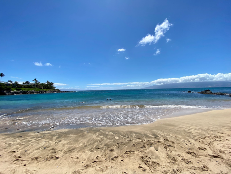 Lahaina Vacation Rentals, Kahana Sunset B4B - Feel the soft sand beneath your feet and enjoy the peaceful waves on this beautiful beach, a perfect spot for a day in the sun.