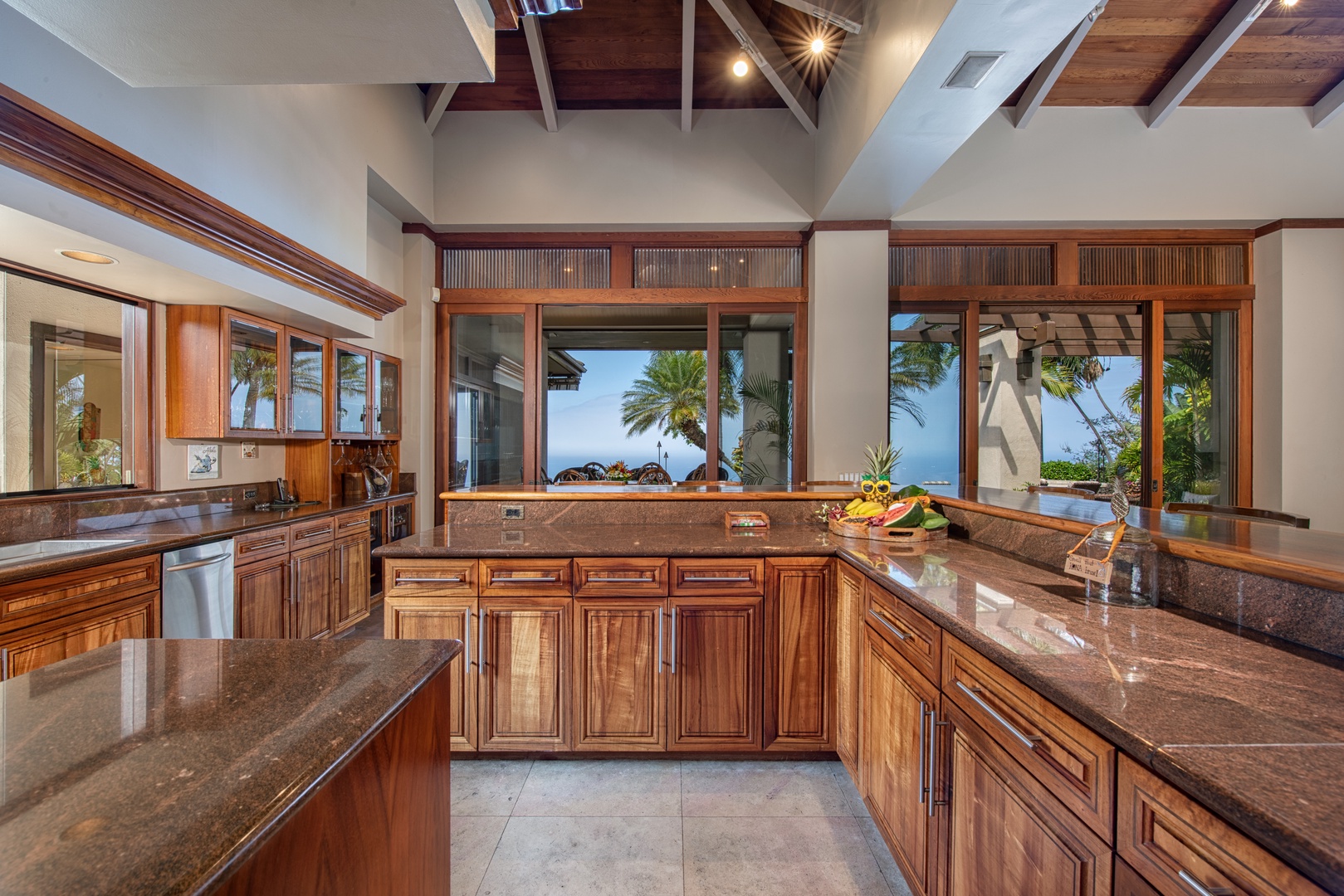 Kailua Kona Vacation Rentals, Hale Wailele** - Expansive counter space and storage for meal preperation