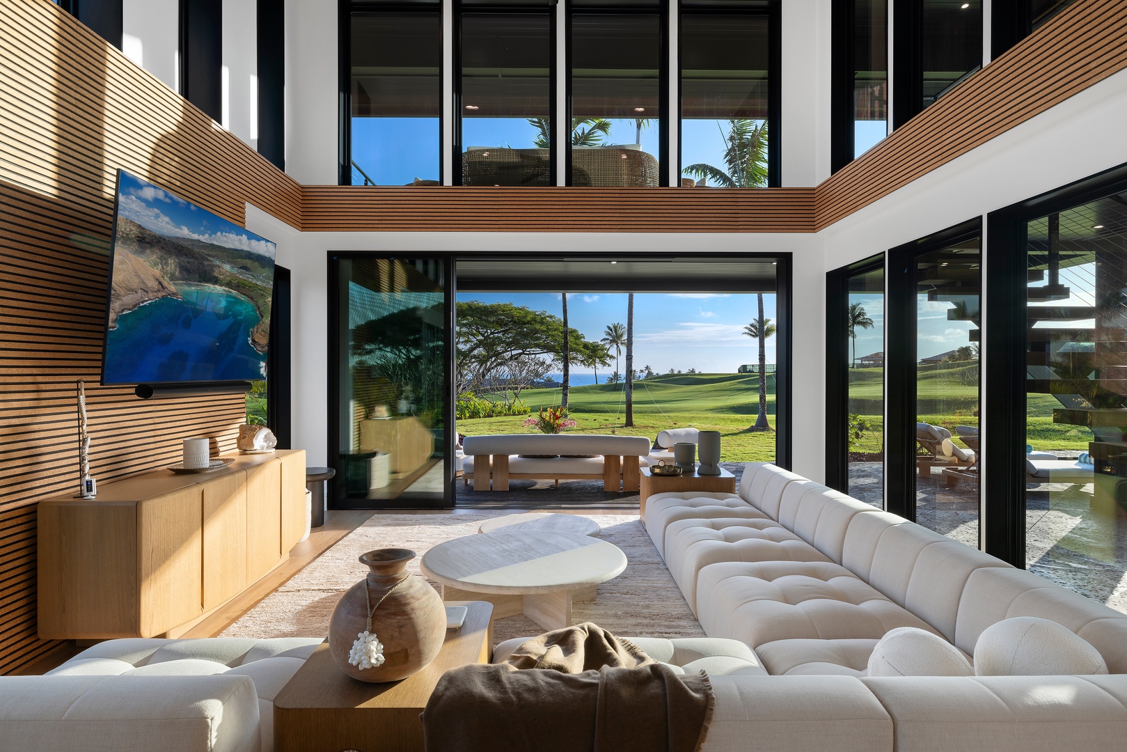 Koloa Vacation Rentals, Hale o ka Nene - Gather in the expansive great room where panoramic views and relaxed luxury welcome every moment.