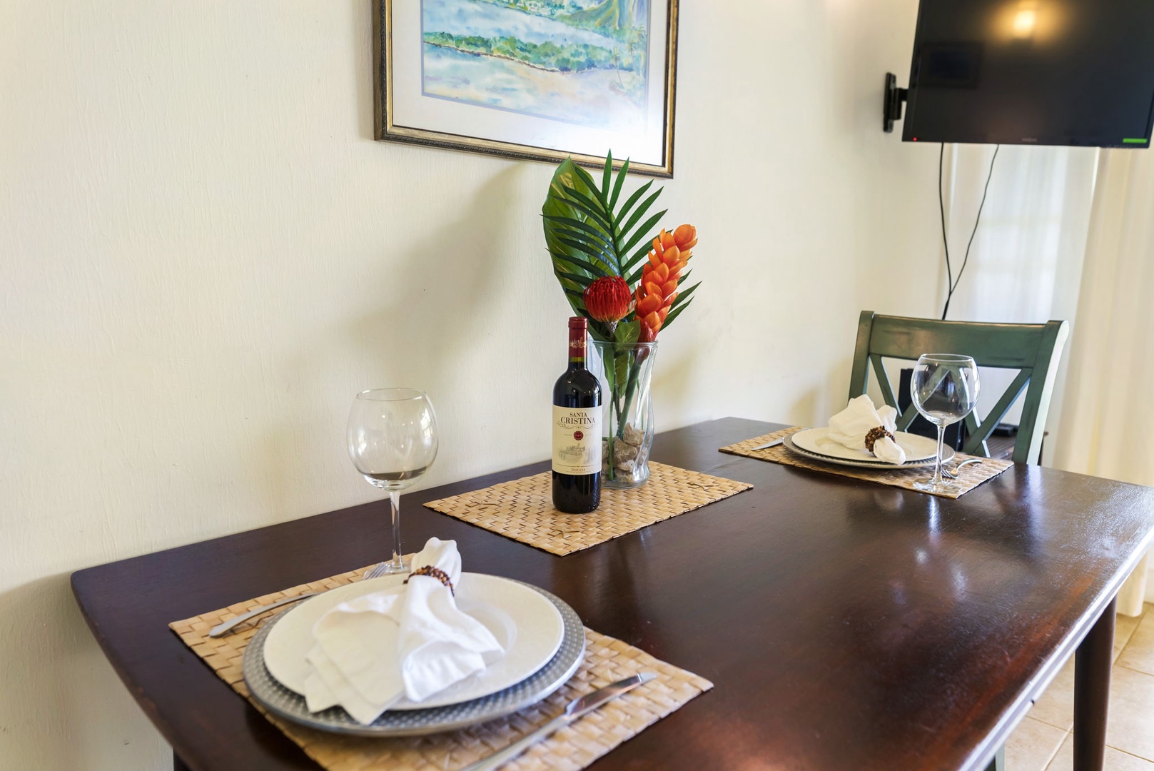 Kahuku Vacation Rentals, Kuilima Estates East #164 - Dining Table seats 4