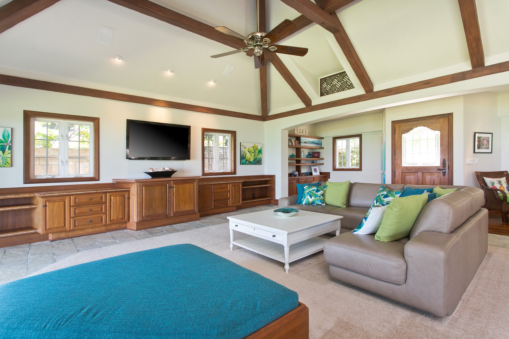 Kailua Vacation Rentals, Hale Melia* - Unwind in the heart of the home, a cozy and chic living area.