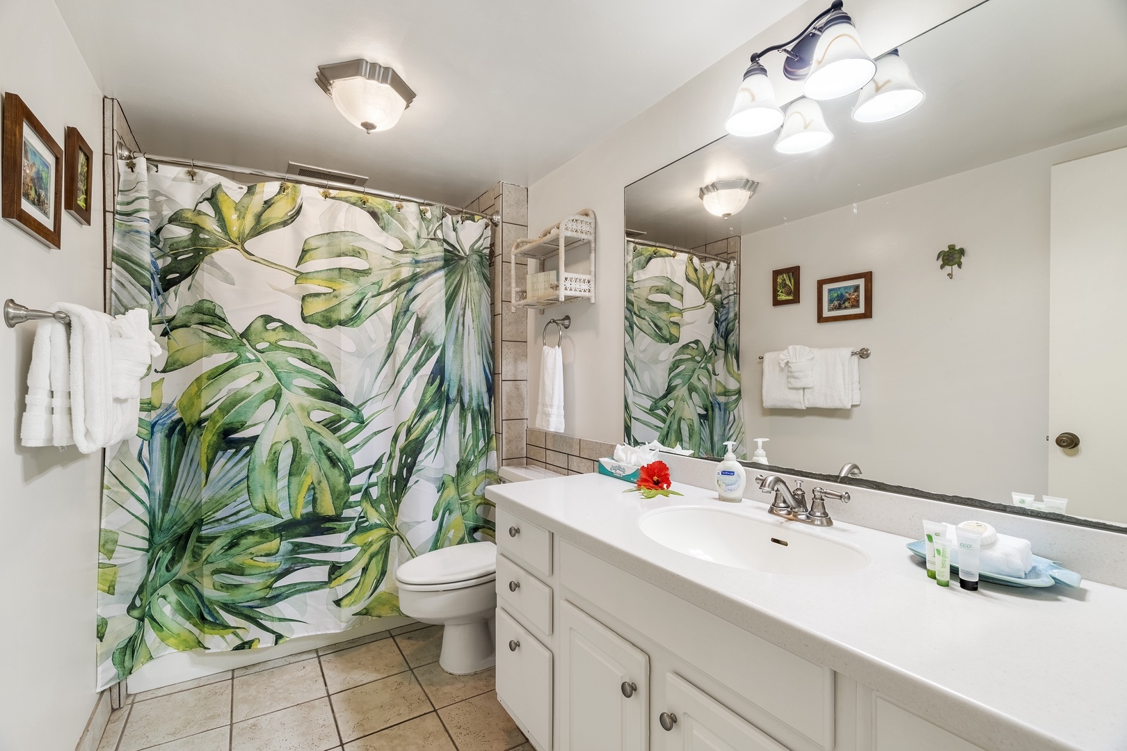 Kailua Kona Vacation Rentals, Kona Makai 3102 - Bathroom just a step outside the bedroom door