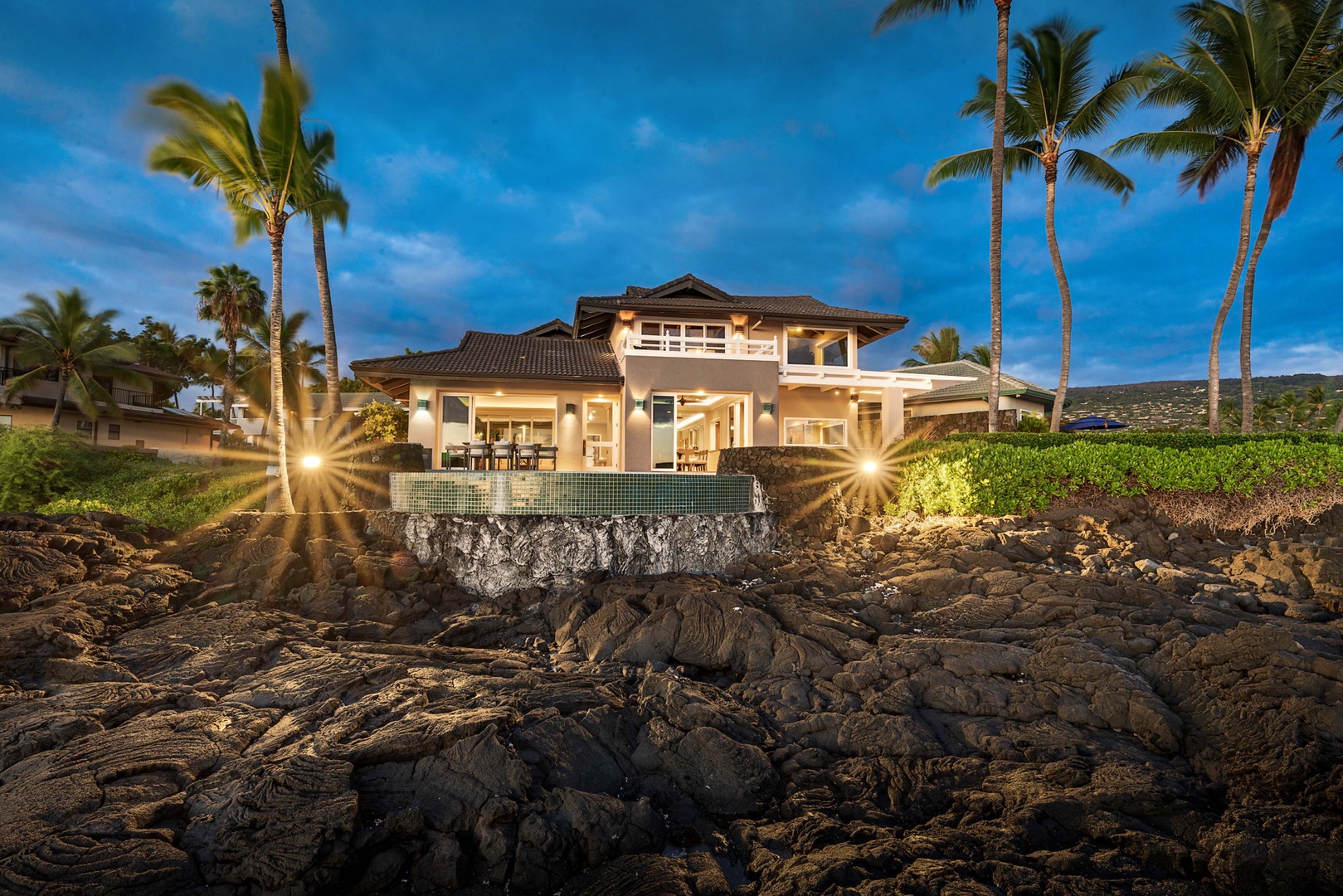 Kailua Kona Vacation Rentals, Ali'i Point #9 - Amazing view from the ocean looking in at #9