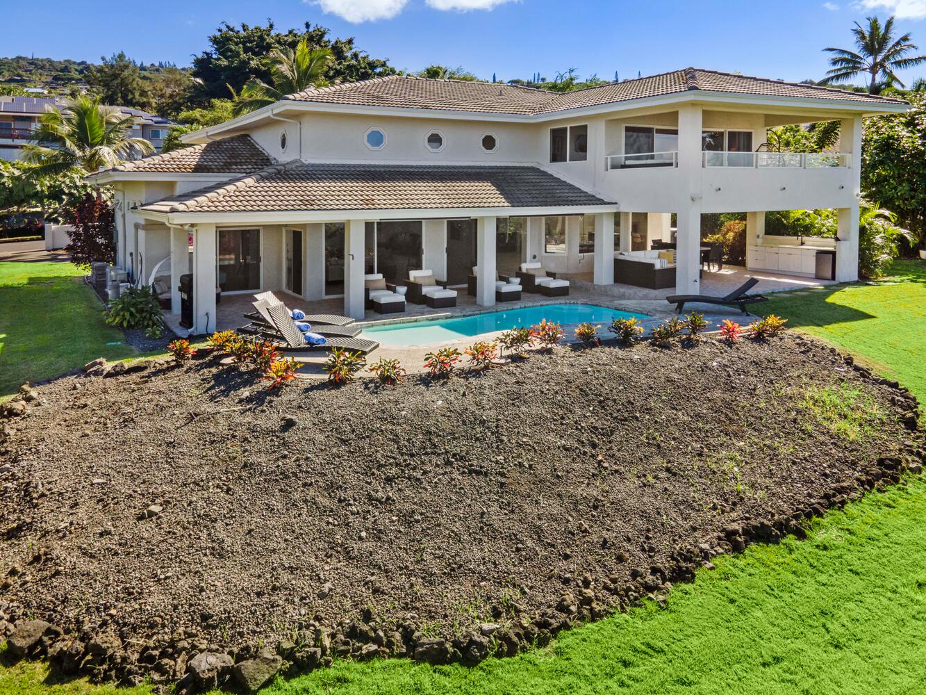 Kailua Kona Vacation Rentals, Ho'okipa Hale - Bird’s eye view of your getaway home—Ho‘okipa Hale nestled in lush tropical tranquility.