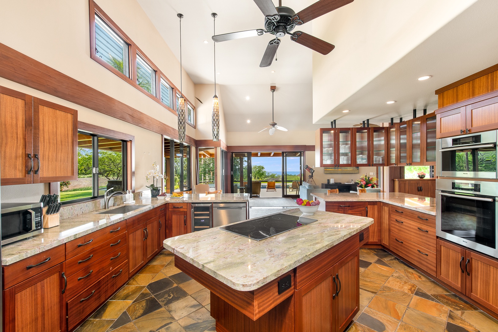 Kamuela Vacation Rentals, Olomana Hale at Kohala Ranch - Walk inside to find the gorgeous, spacious kitchen