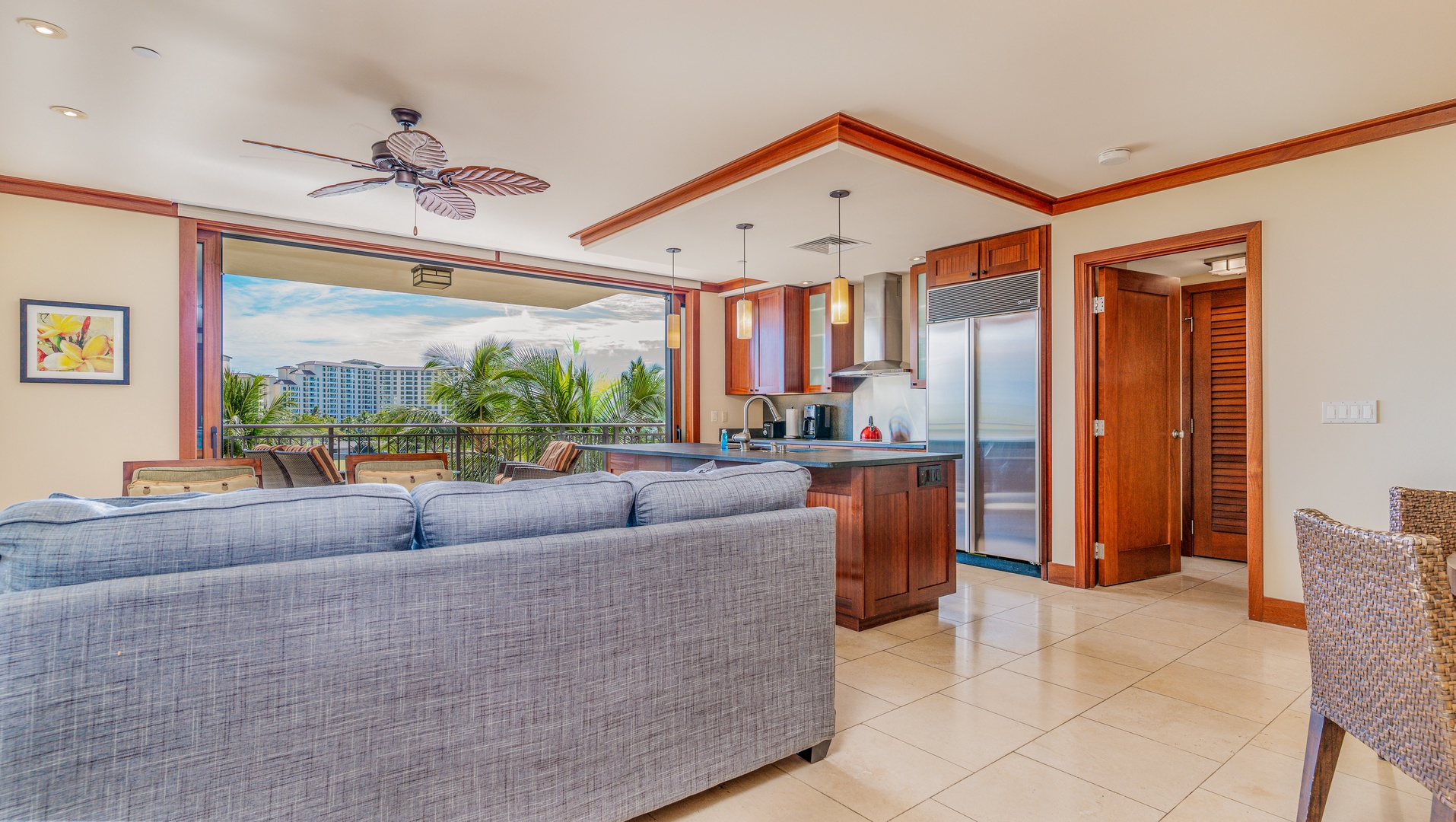 Kapolei Vacation Rentals, Ko Olina Beach Villas B505 - An open floor plan with the best views on vacation.