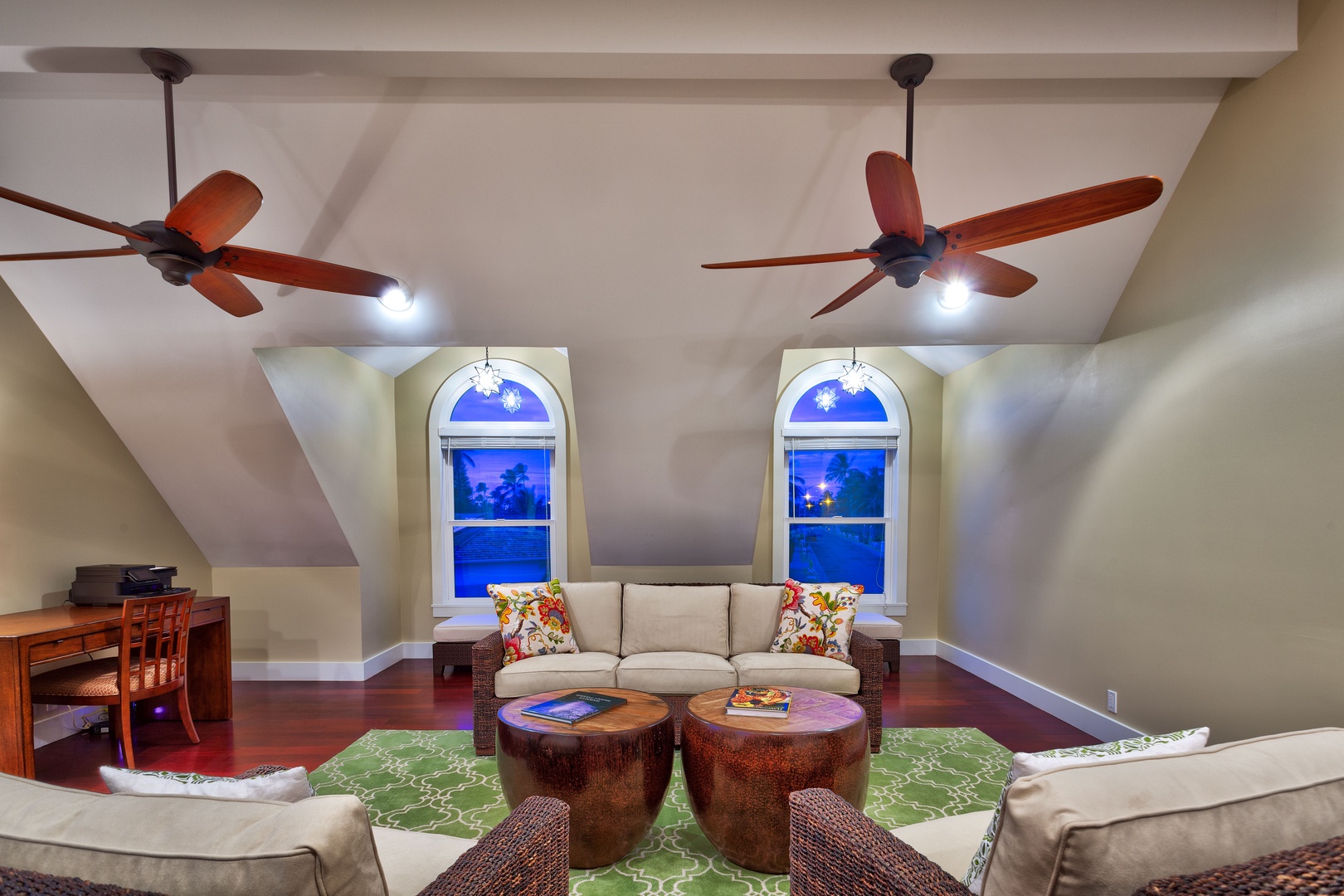 Kailua Vacation Rentals, Maluhia - Enjoy your privacy in the primary bedroom seating area, with a desk and air conditioning