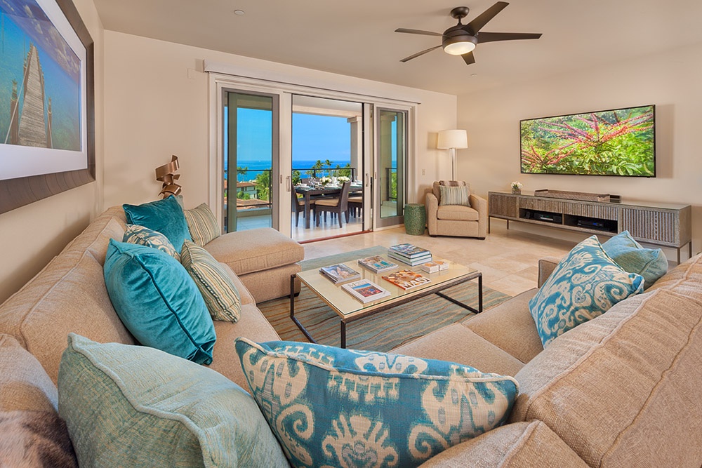 Wailea Vacation Rentals, Sea Breeze Suite J405 at Wailea Beach Villas* - Ocean View Dining Terrace with BBQ Seat 6