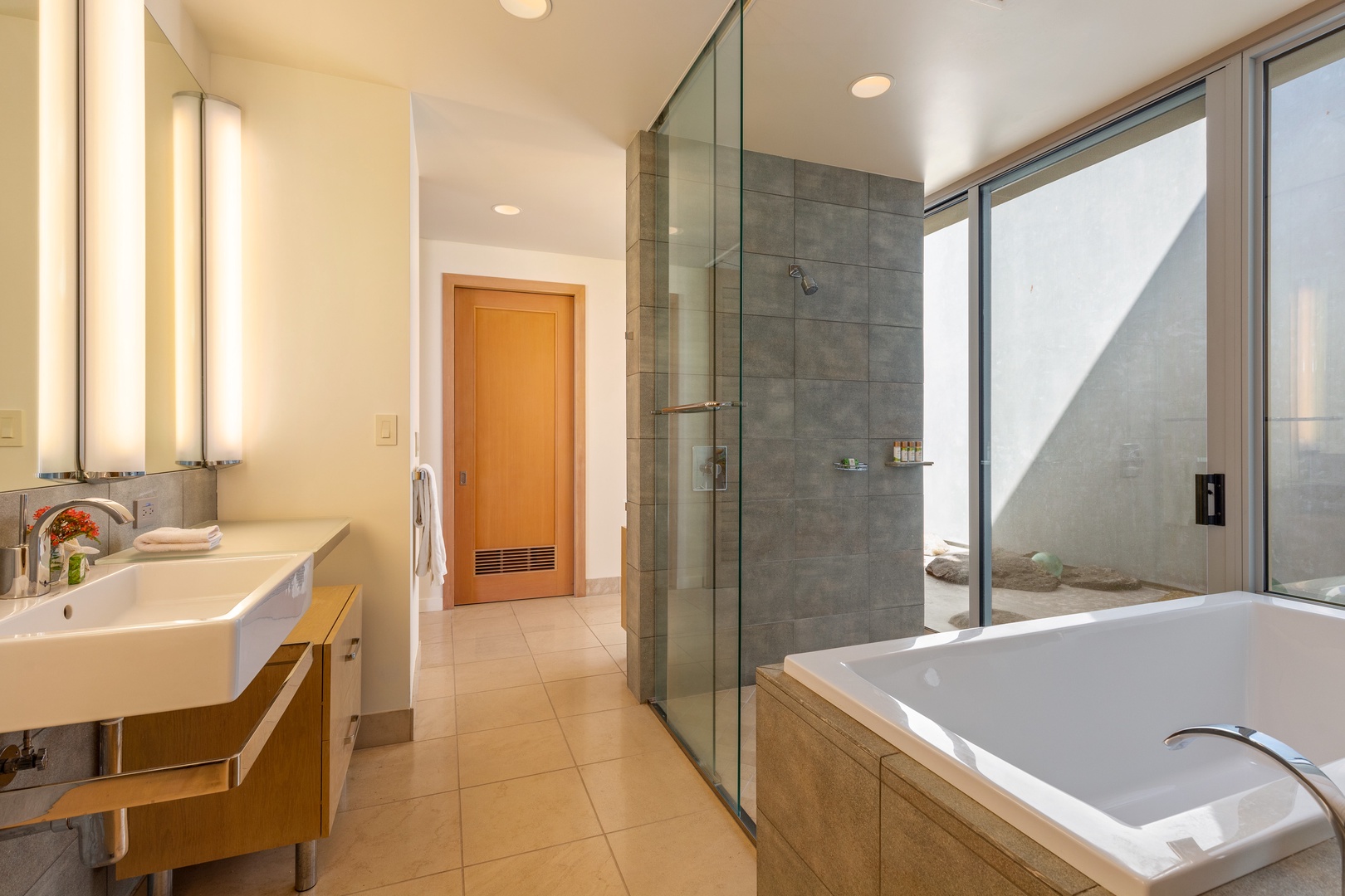 Kamuela Vacation Rentals, Mauna Kea Resort Bluffs 22 - The Beach House - A private ensuite with an outdoor shower, perfect for starting the day refreshed.