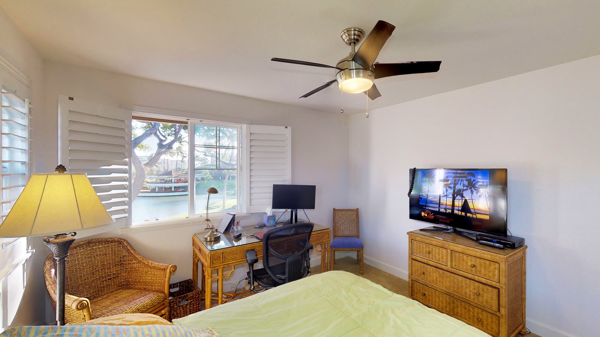 Kapolei Vacation Rentals, Ko Olina Kai Estate #17 - Fourth Bedroom with a view of the Golf Course
