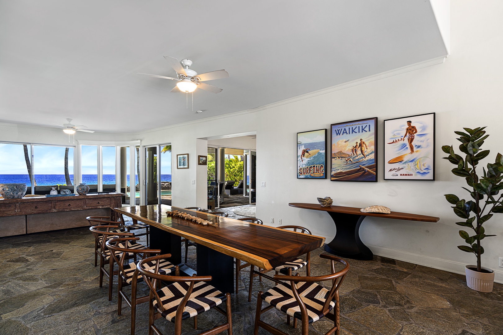 Kailua Kona Vacation Rentals, Kona Blue - Indoor dining for 10 guests