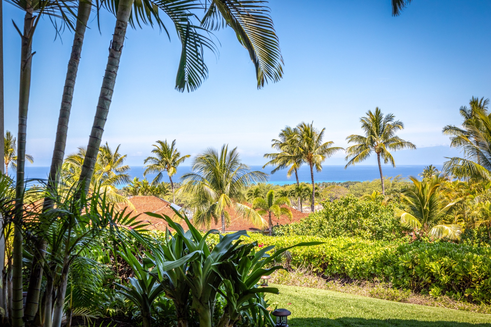 Kailua Kona Vacation Rentals, 3BD Hainoa Villa (2907C) at Hualalai Resort - Views from private primary suite lanai.