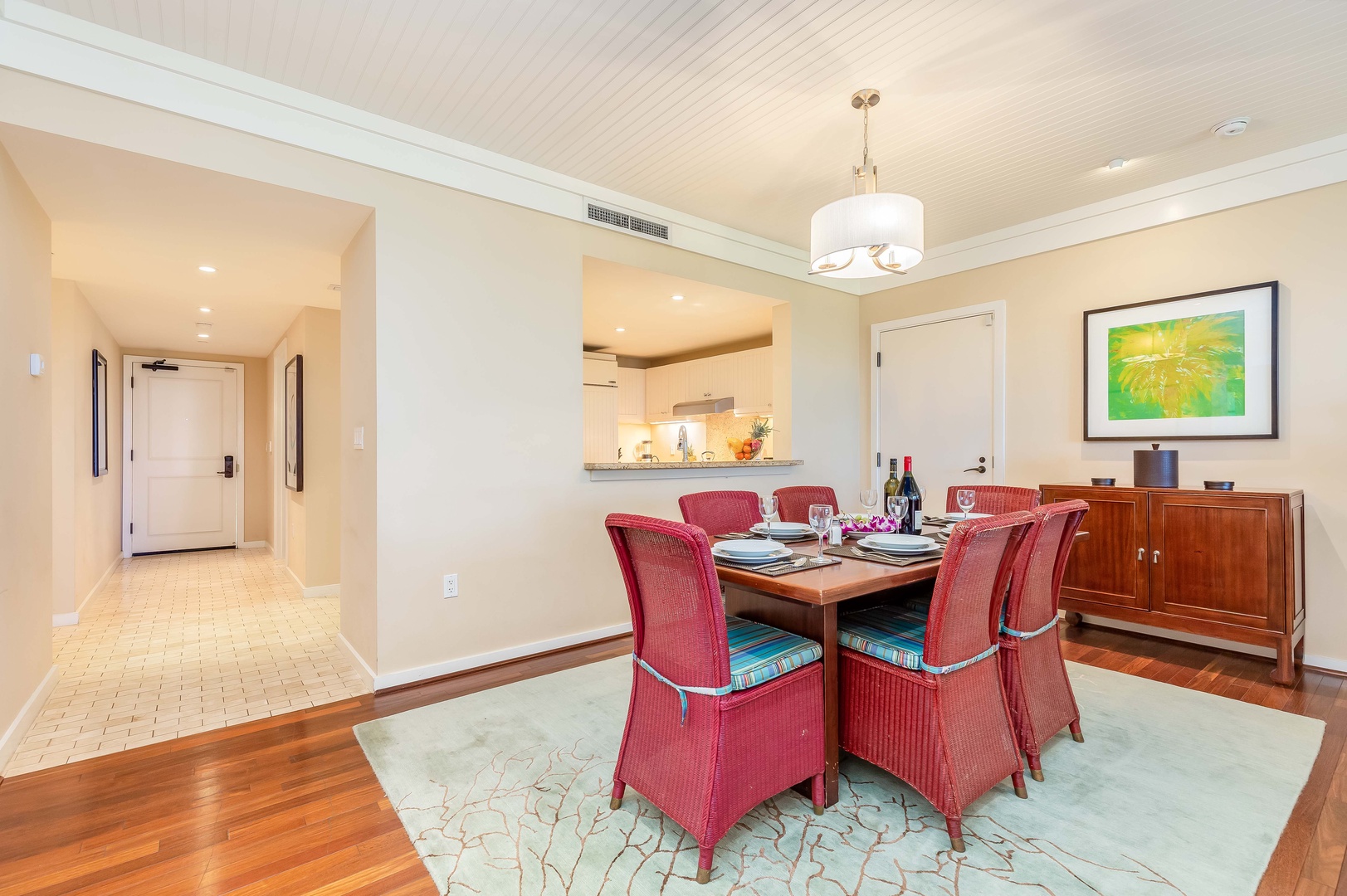 Kahuku Vacation Rentals, Turtle Bay Villas 206 - Dining space