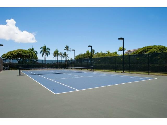 Kapolei Vacation Rentals, Fairways at Ko Olina 7A - Professional tennis court with ocean views and tropical setting, perfect for active guests.