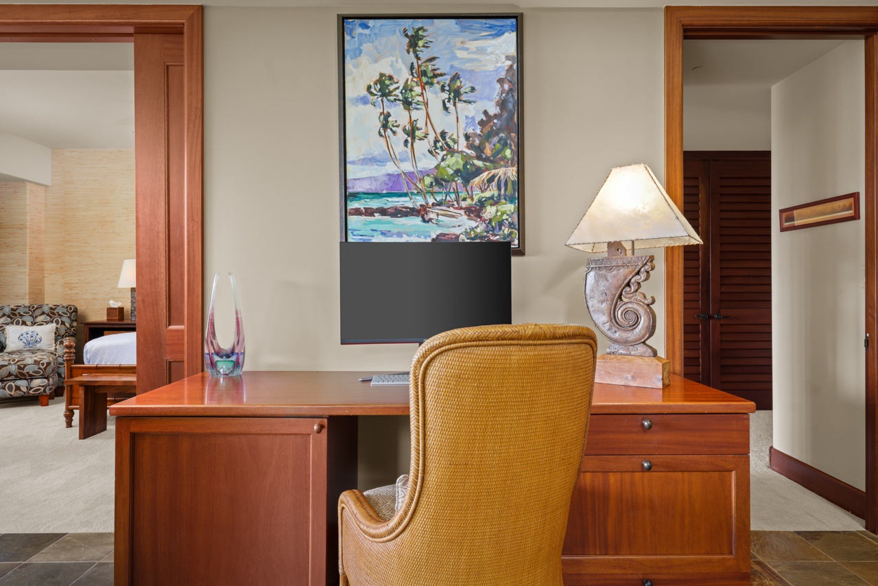 Kailua Kona Vacation Rentals, 3BD Ke Alaula Villa (210A) at Four Seasons Resort at Hualalai - A dedicated workspace to stay connected while on play.