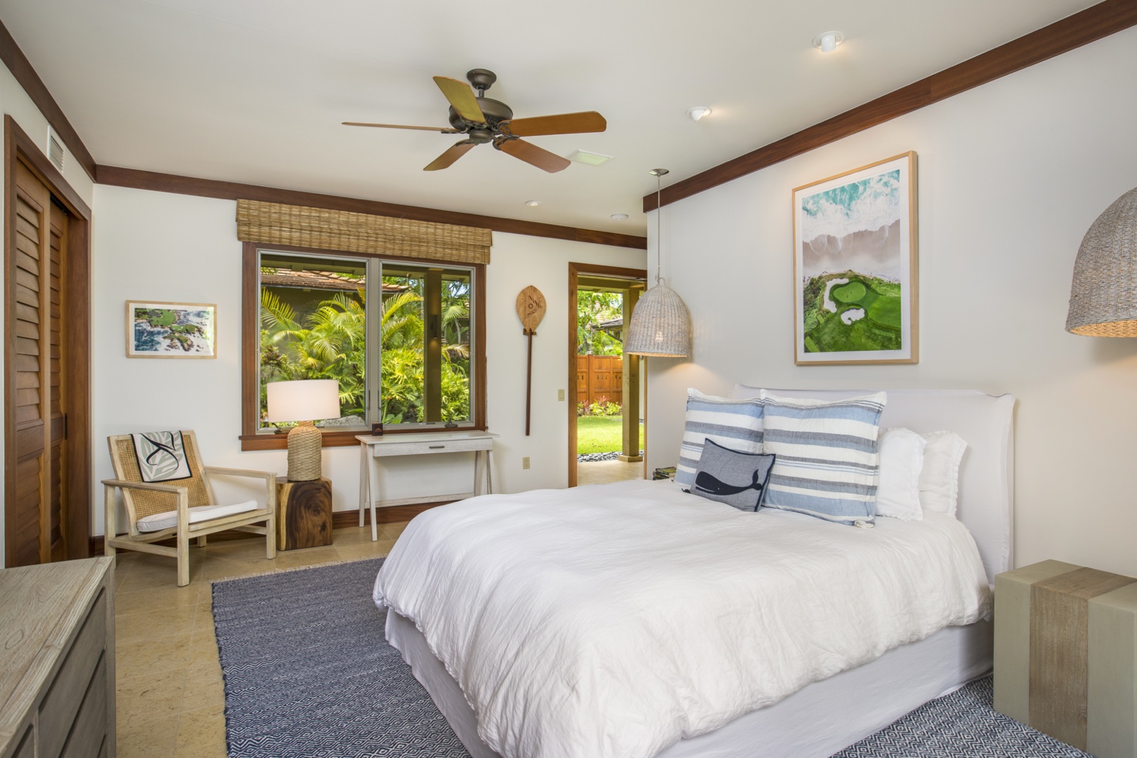Kailua Kona Vacation Rentals, 4BD Kahikole Street (218) Estate Home at Four Seasons Resort at Hualalai - The third bedroom includes a queen bed & en suite bathroom