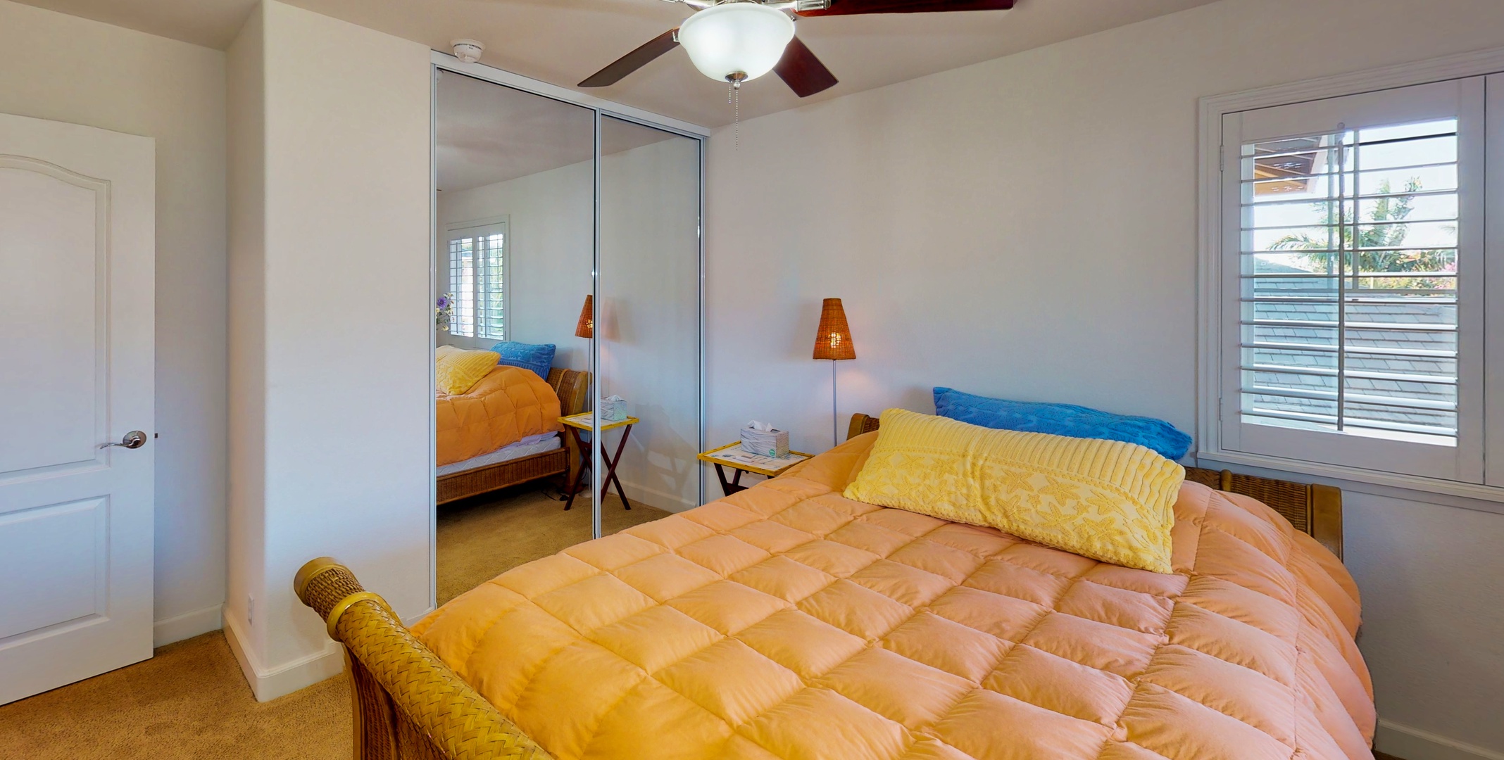 Kapolei Vacation Rentals, Ko Olina Kai Estate #17 - The guest bedroom has mirror closet to store your getaway essentials.