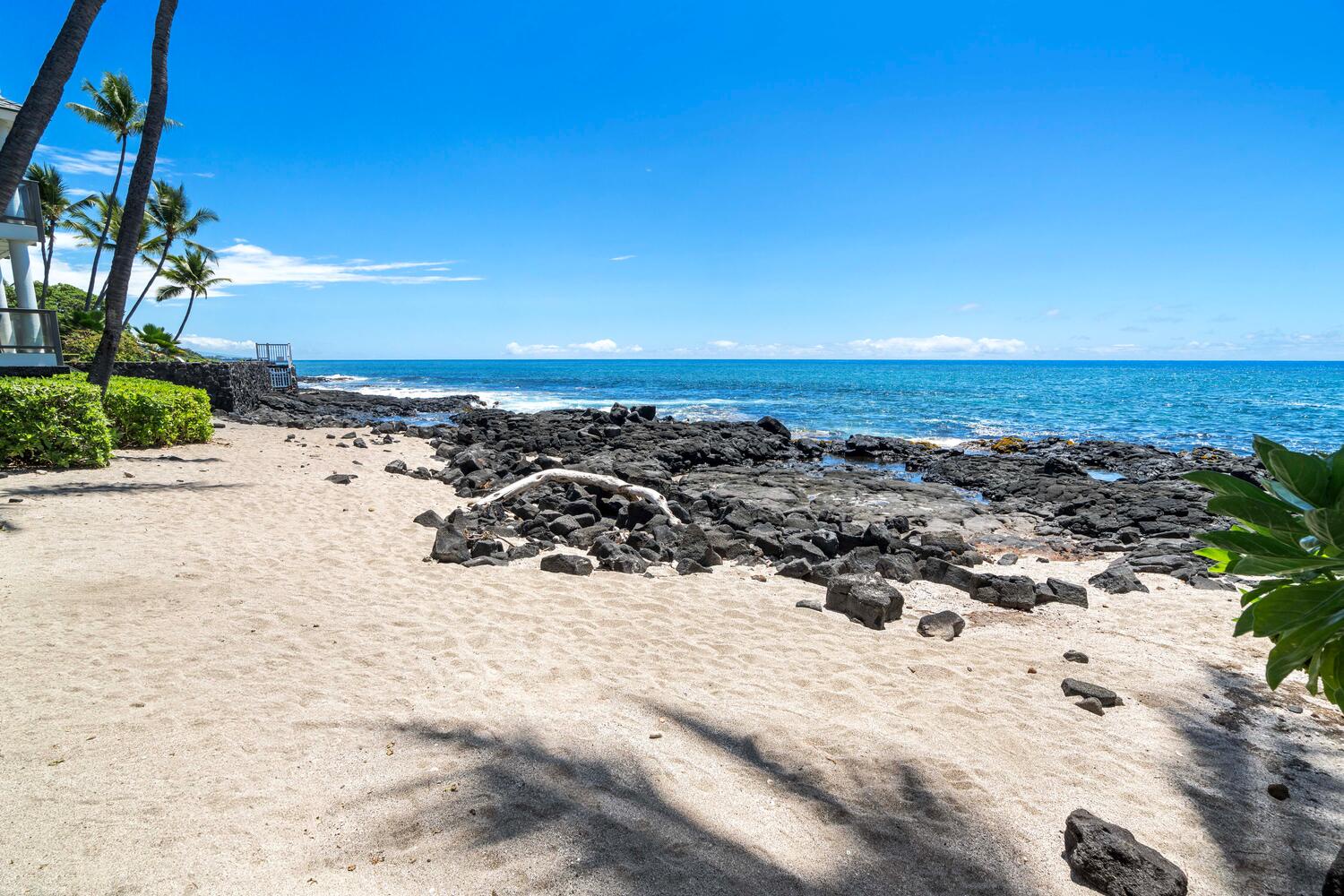 Kailua Kona Vacation Rentals, Hale Kai O'Kona #7 - The beachfront location is stunning.