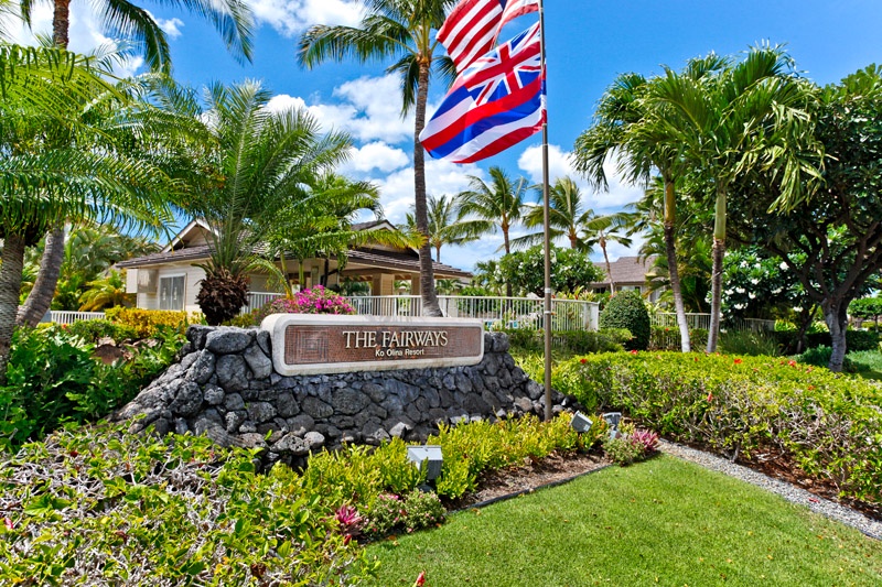 Kapolei Vacation Rentals, Fairways at Ko Olina 8G - An image of the Fairways entrance.