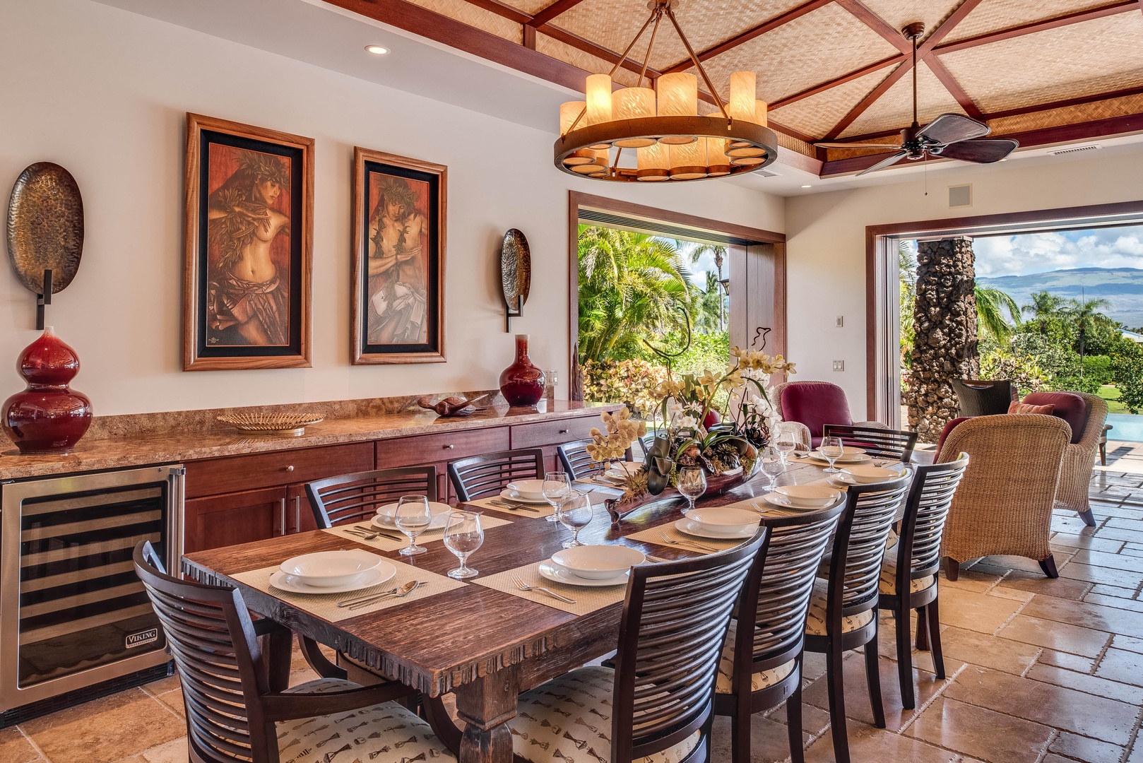 Kamuela Vacation Rentals, House of the Turtle at Champion Ridge, Mauna Lani (CR 18) - Alternate View of Indoor Dining