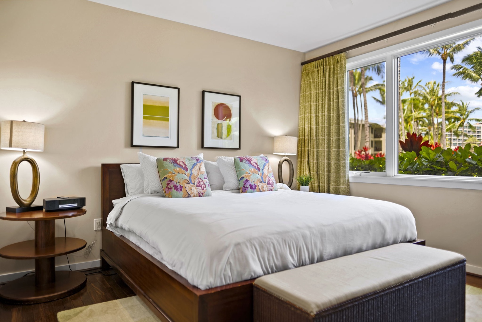 Kahuku Vacation Rentals, Turtle Bay Villas 112 - Main bedroom with King sized bed