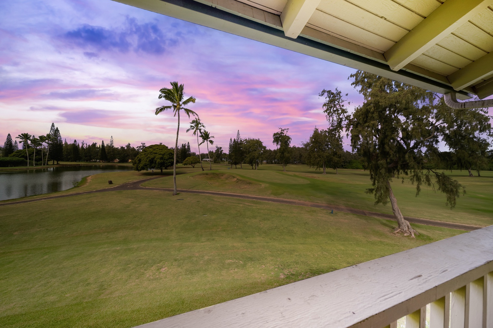 Kahuku Vacation Rentals, Kuilima Estates West #85 - View from the upstairs bedroom.