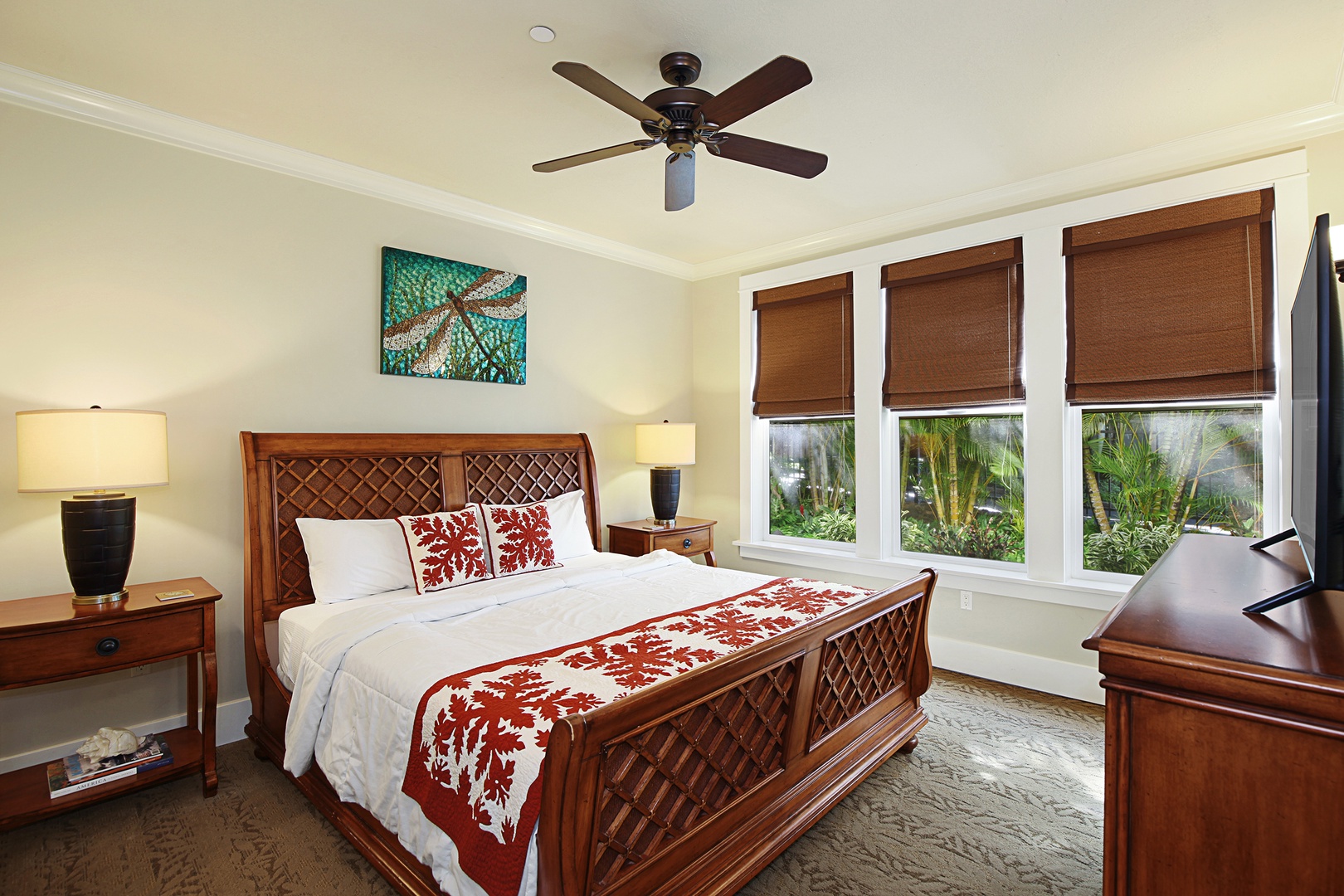 Koloa Vacation Rentals, Villas at Poipu Kai B111 - Guest bedroom