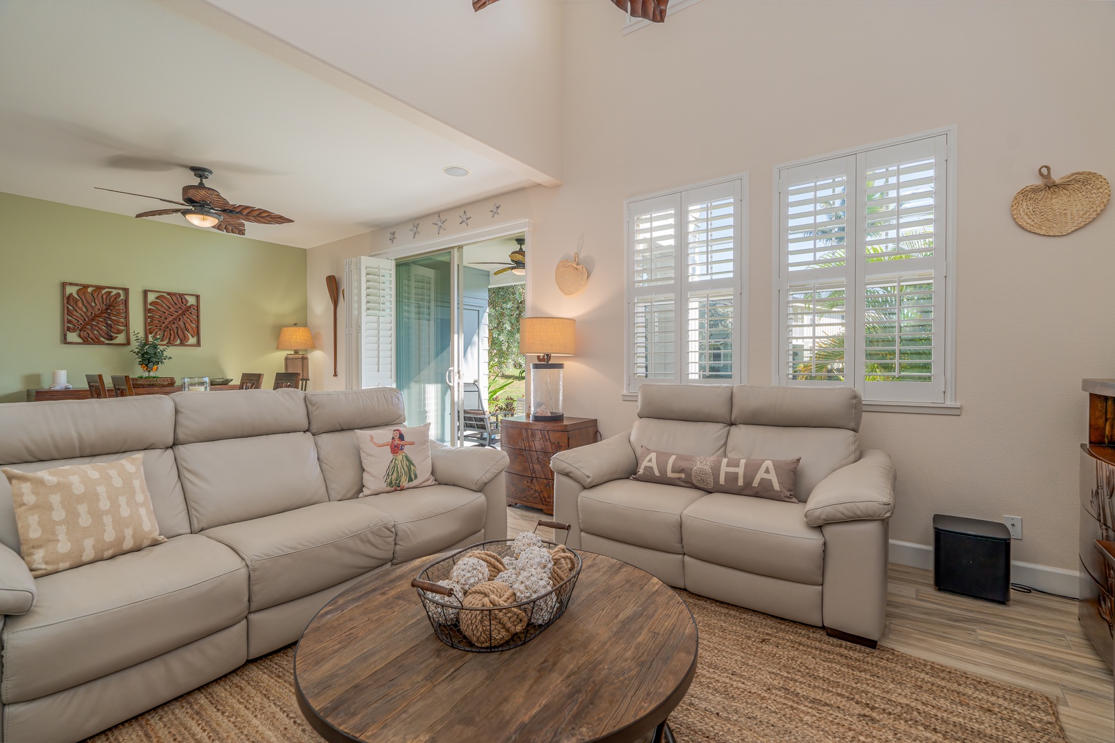 Kapolei Vacation Rentals, Ko Olina Kai 1097C - Plush seating at the living area for your family time.