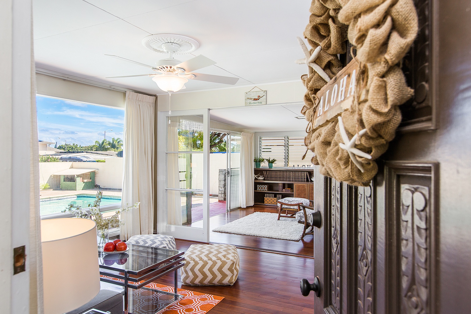Honolulu Vacation Rentals, Kahala Cottage - Your view through the front door!