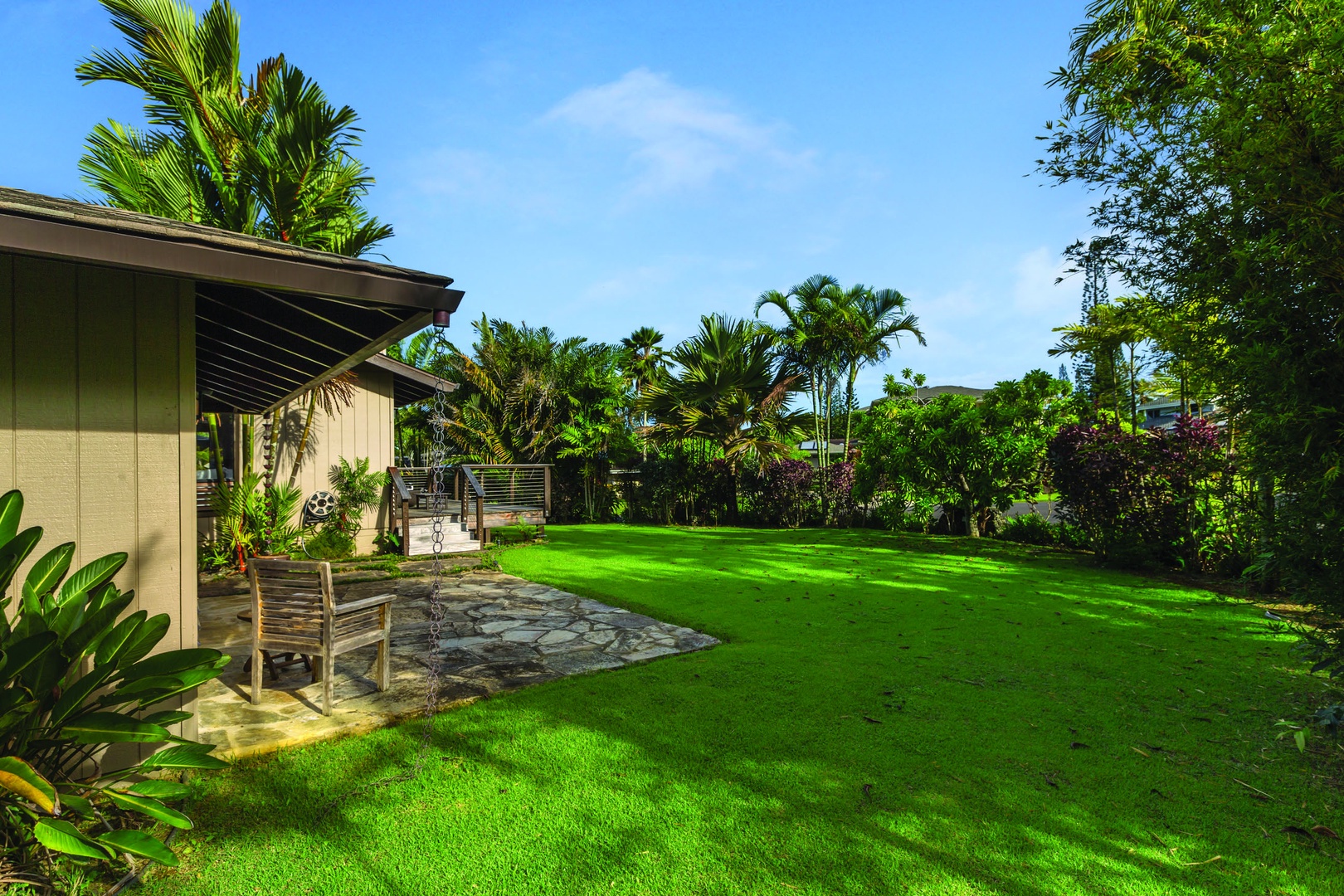 Princeville Vacation Rentals, Luana Hale - Backyard off the master and primary living area