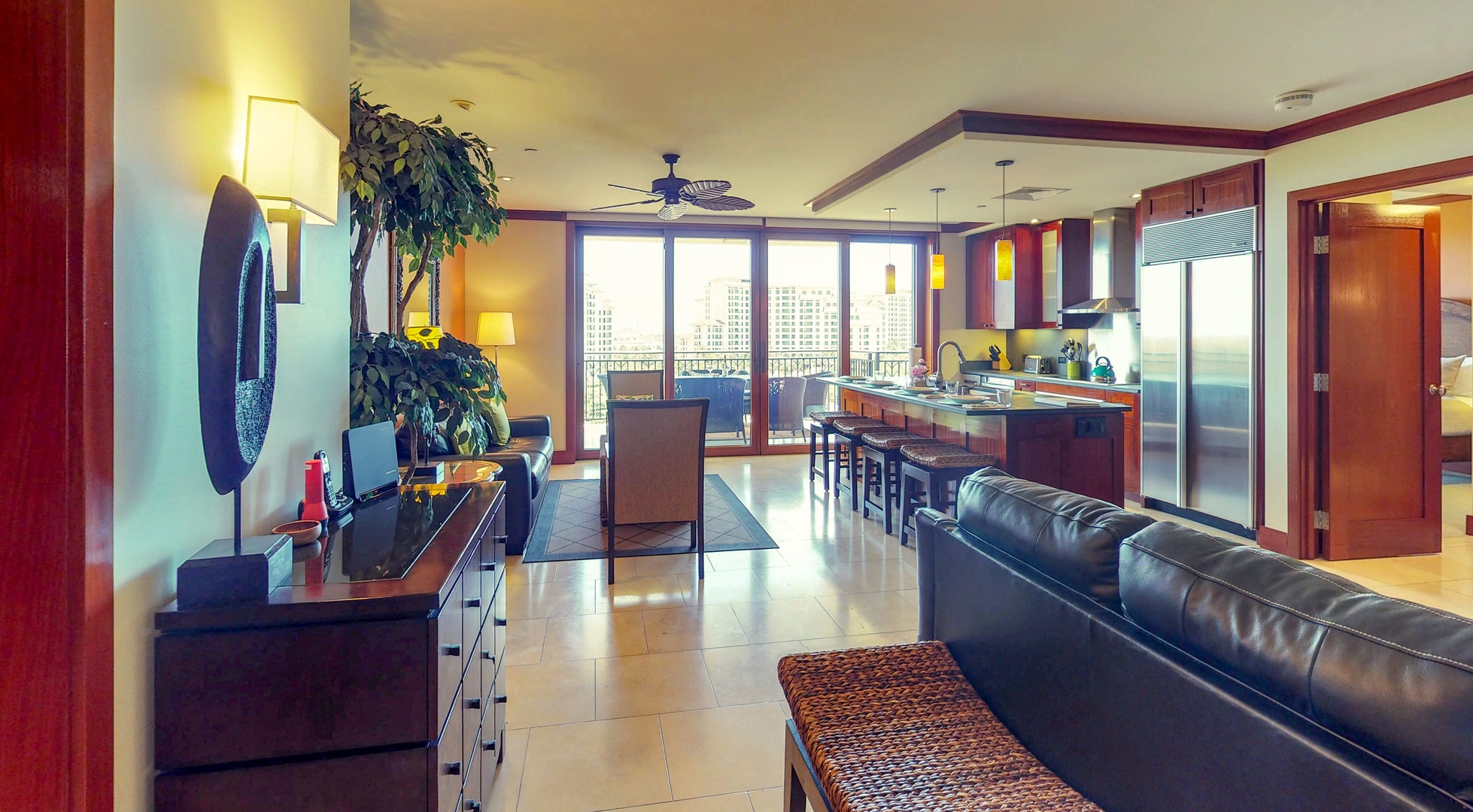 Kapolei Vacation Rentals, Ko Olina Beach Villas O822 - All the storage and seating for the comforts of home.