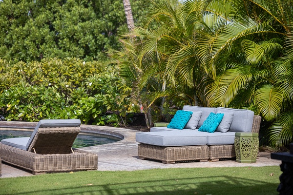Kamuela Vacation Rentals, Canoe House & Beach Walker at Champion Ridge - More sun beds.