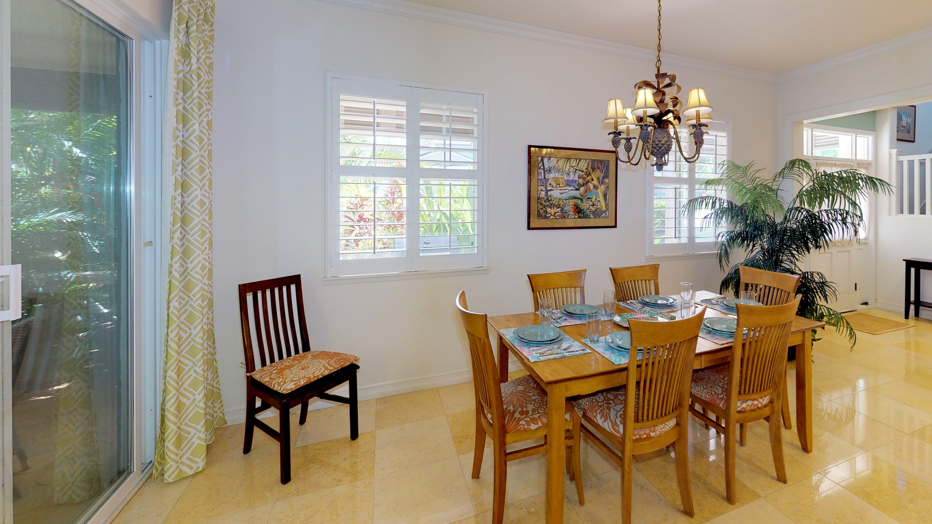 Kapolei Vacation Rentals, Coconut Plantation 1200-4 - Natural light and views for all meals.