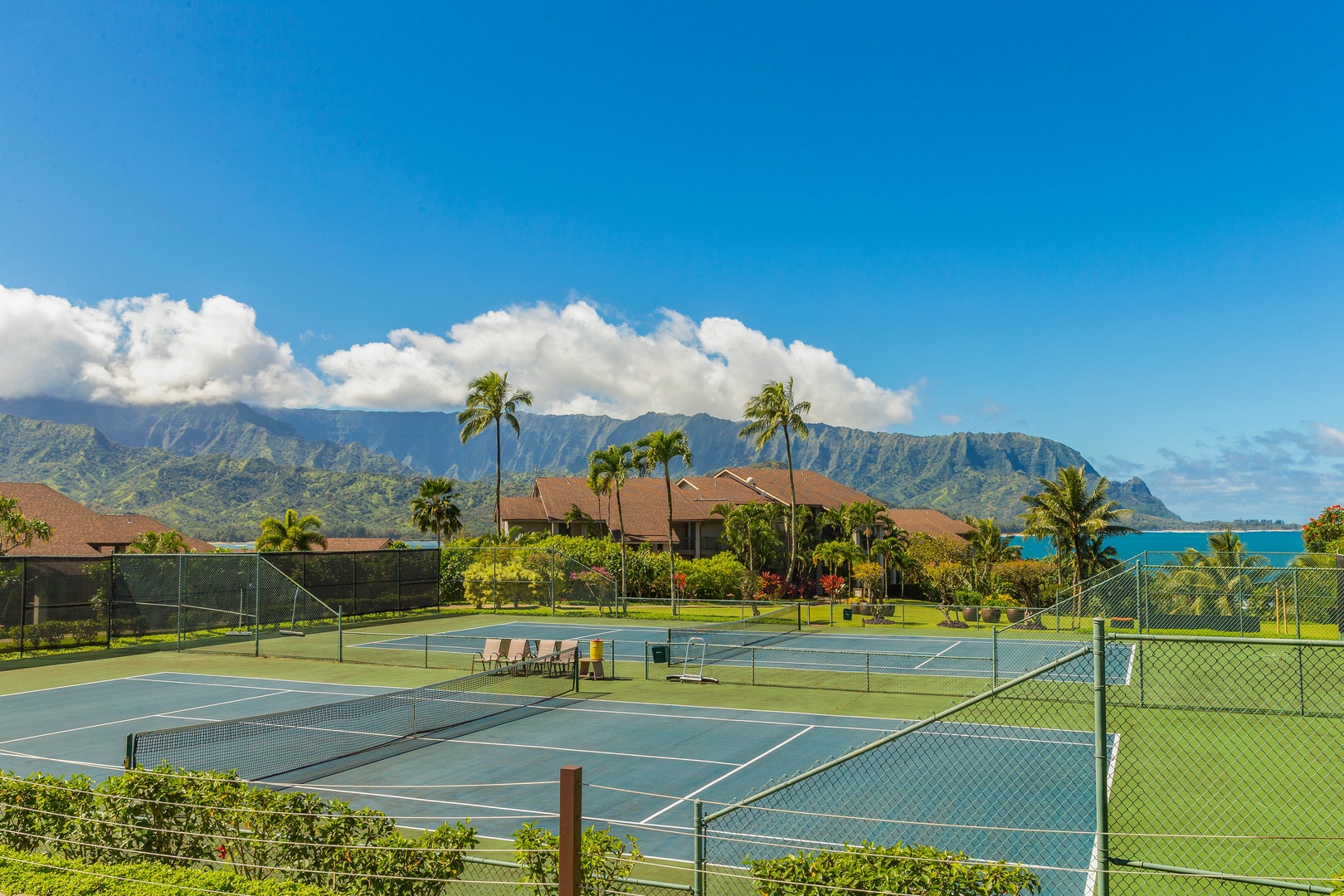 Princeville Vacation Rentals, Hanalei Bay Resort 7308 - Tennis court