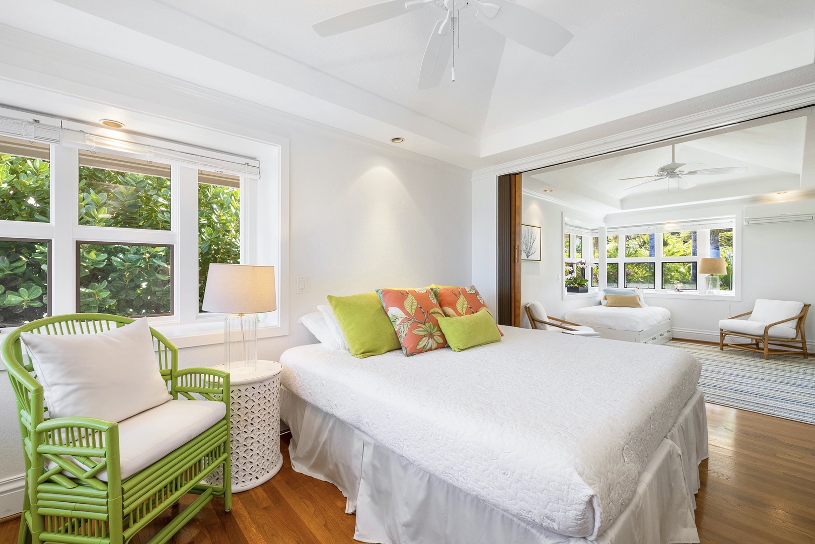 Kailua Vacation Rentals, Lanikai Seashore - This bedroom connects to the upstairs den