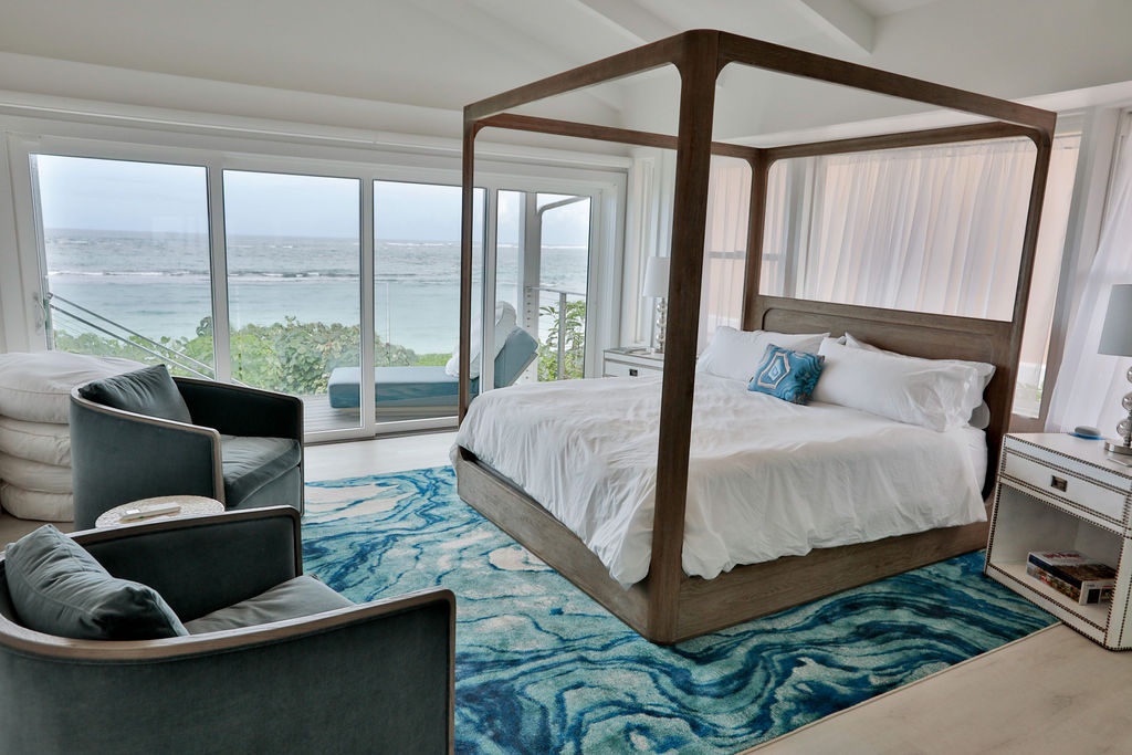 Waialua Vacation Rentals, Sea of Glass* - Primary Bedroom with ocean views