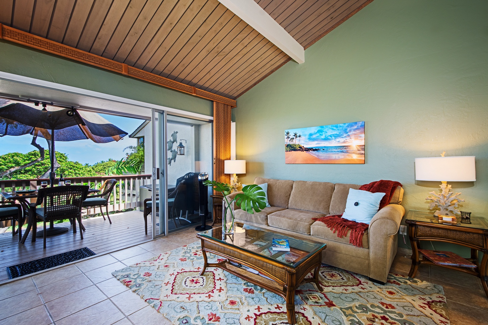 Kailua Kona Vacation Rentals, Keauhou Resort 104 - View from the living room
