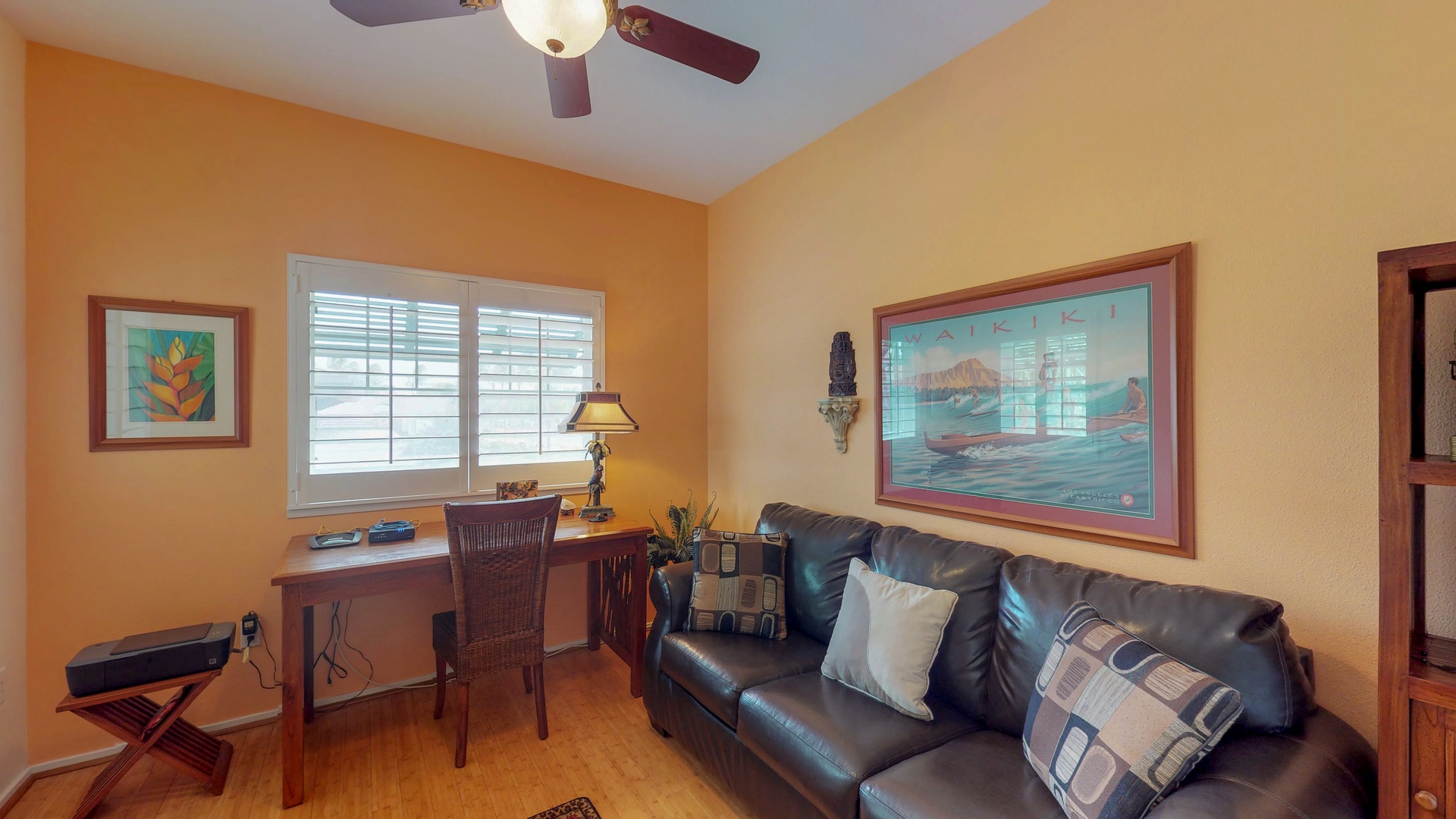 Kapolei Vacation Rentals, Coconut Plantation 1080-1 - The upstairs den has desk and sofa bed.