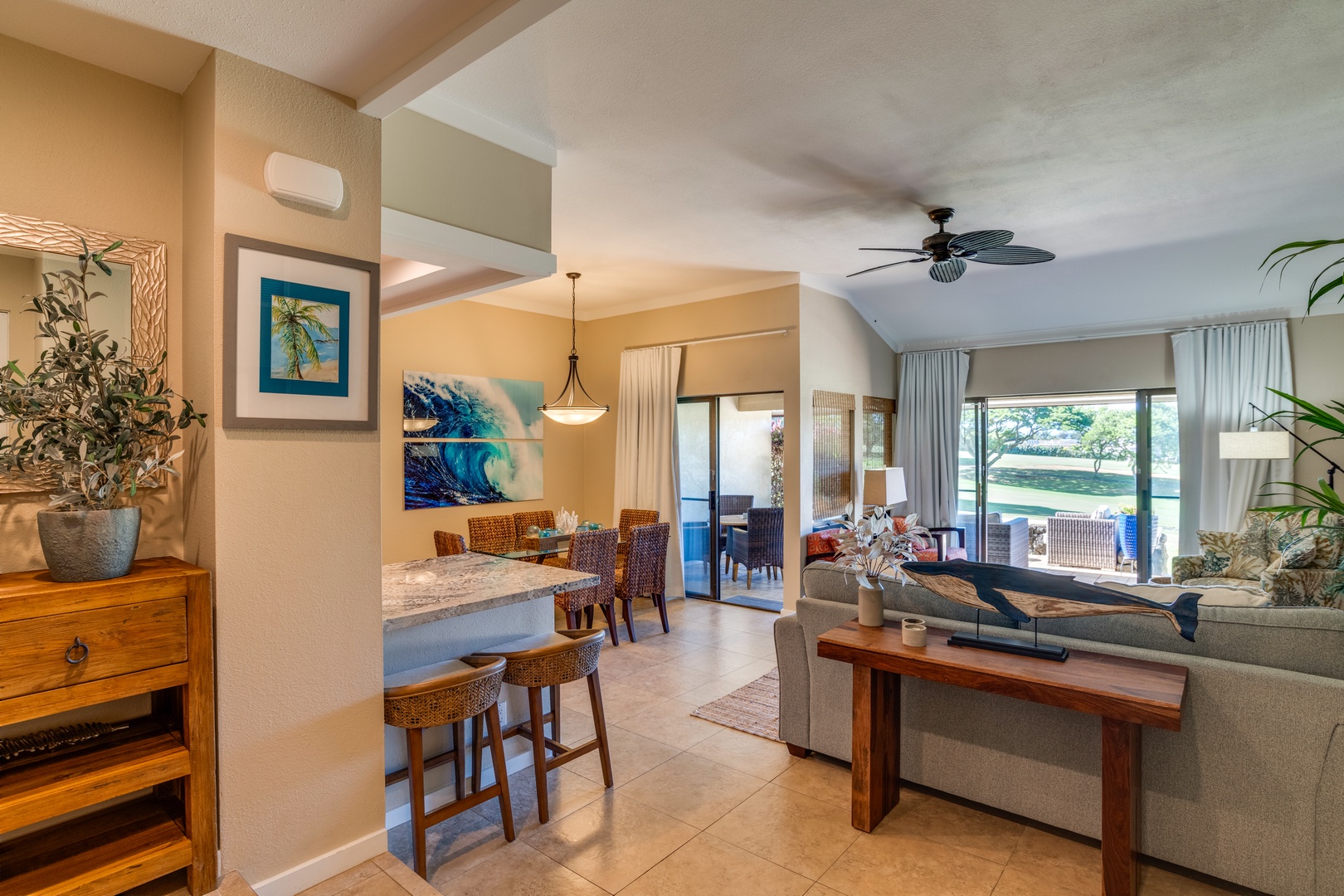 Lahaina Vacation Rentals, Kapalua Golf Villas 15P3-4 - Views greet you as you immediately walk into the unit