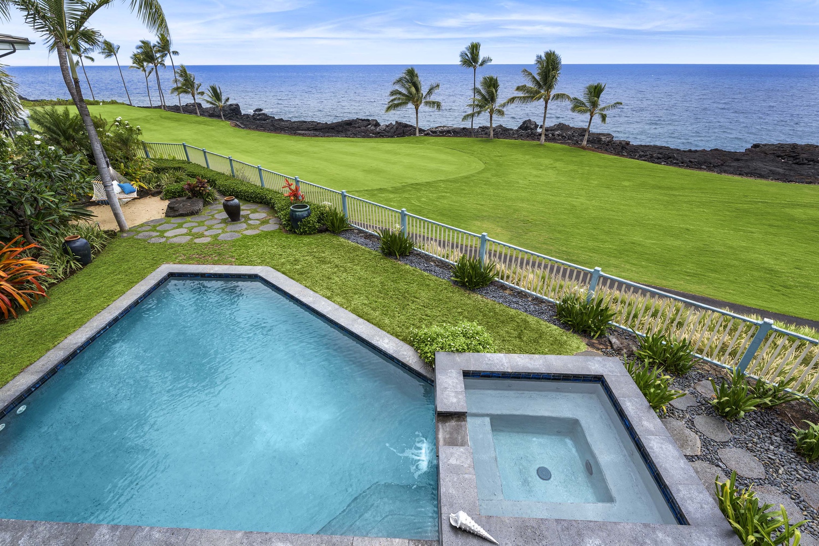 Kailua Kona Vacation Rentals, Holua Kai #20 - View from the pool on the Primary Lanai