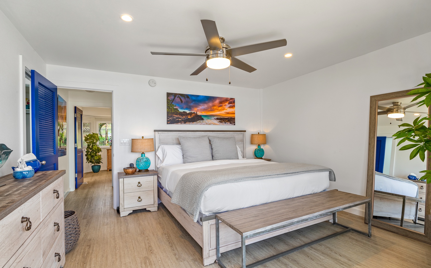 Lahaina Vacation Rentals, Puamana 254-2 - Relax in the primary suite after a day of exploration on its king-sized bed.