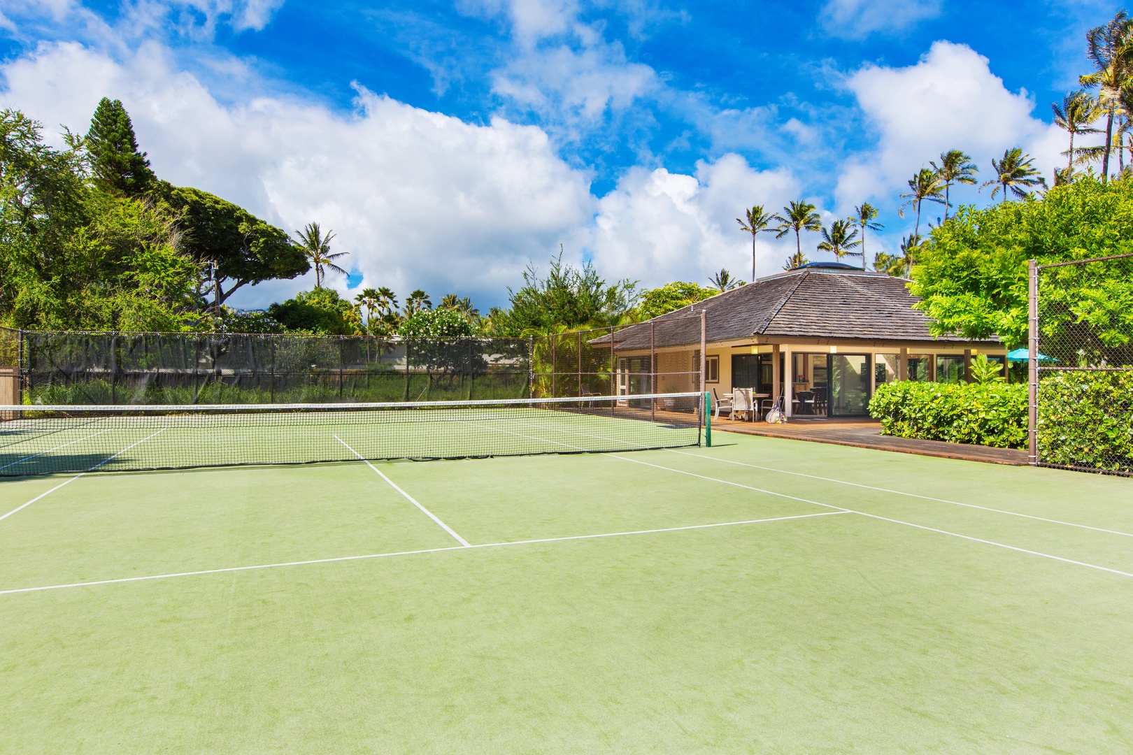 Honolulu Vacation Rentals, Kahala Mini Resort (5BR) - A full private court tucked into the greenery keeps mornings competitive.
