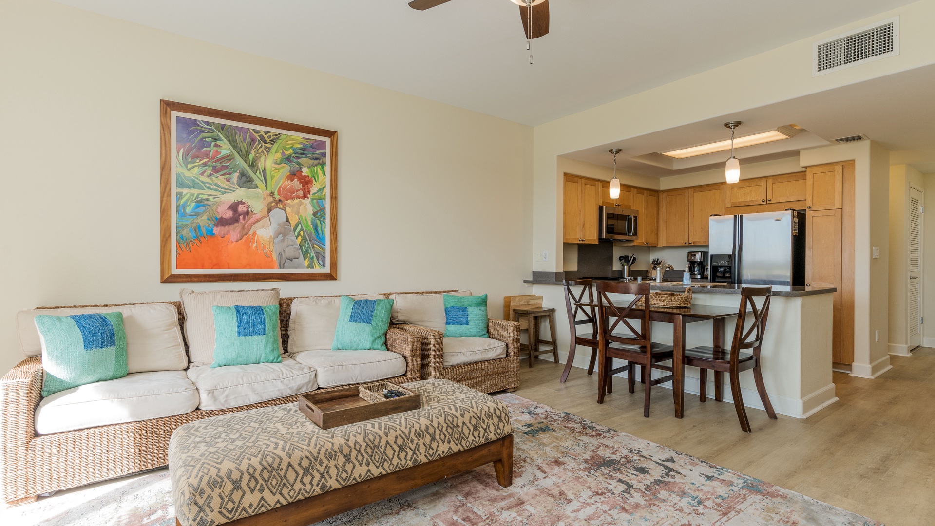 Kapolei Vacation Rentals, Hillside Villas 1496-3 - Fully-stocked kitchen right off the living space.